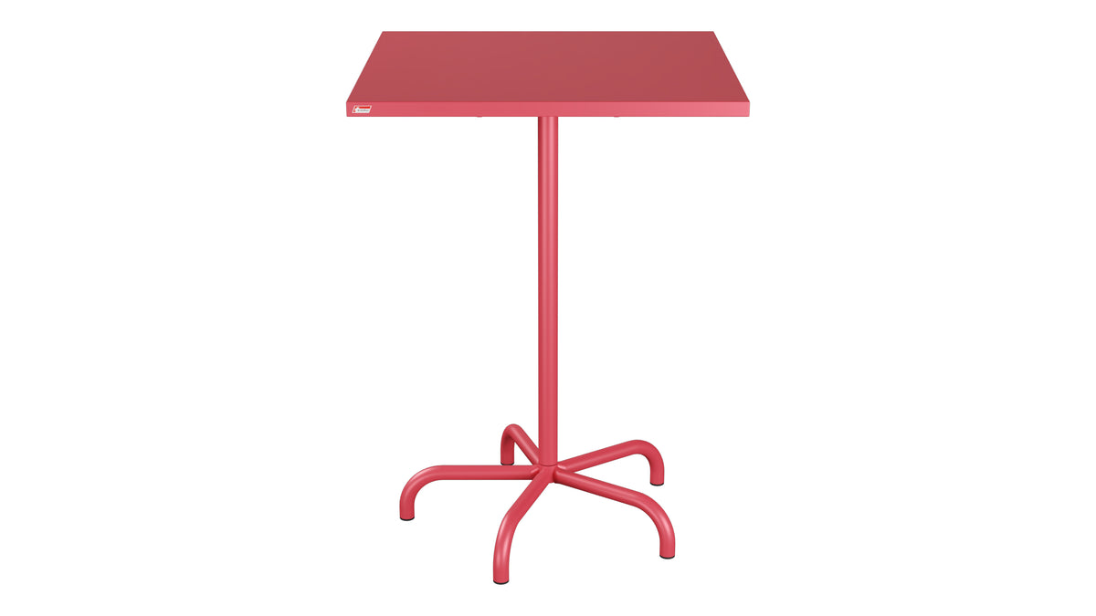Säntis Metall-Stehtisch Outdoor 80x80 /110 klappbar in Ahornrot präsentiert im Onlineshop von KAQTU Design AG. Hochtisch Outdoor ist von Schaffner