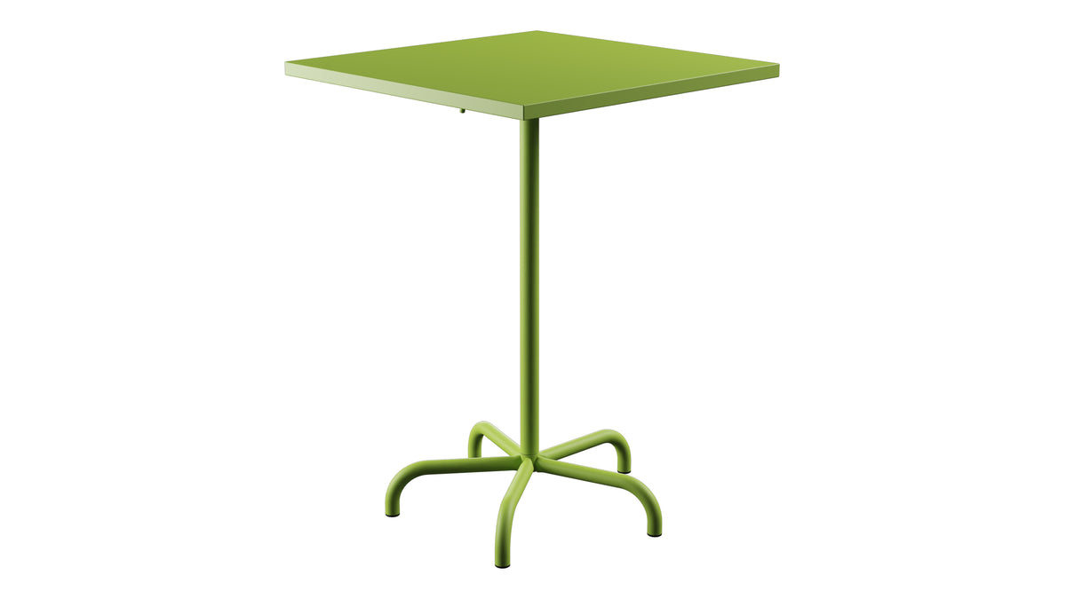 Säntis Metall-Stehtisch Outdoor 80x80 /110 klappbar in Hellgrün präsentiert im Onlineshop von KAQTU Design AG. Hochtisch Outdoor ist von Schaffner