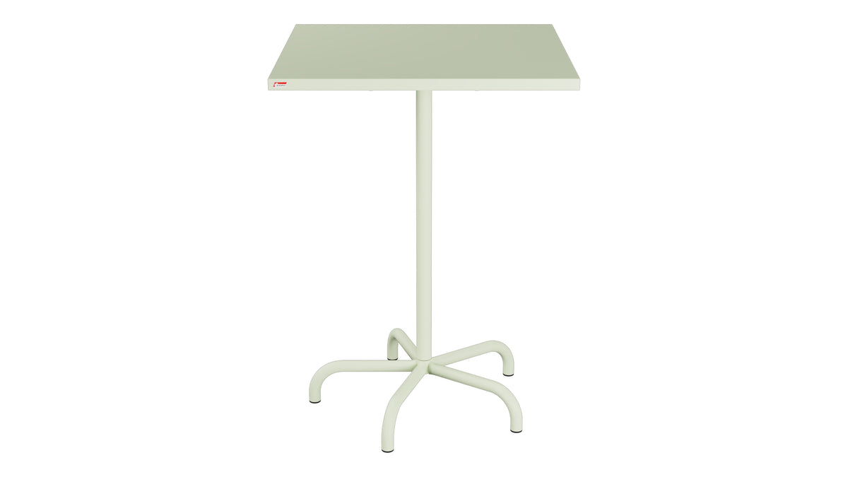Säntis Metall-Stehtisch Outdoor 80x80 /110 klappbar in Pastellgrün präsentiert im Onlineshop von KAQTU Design AG. Hochtisch Outdoor ist von Schaffner