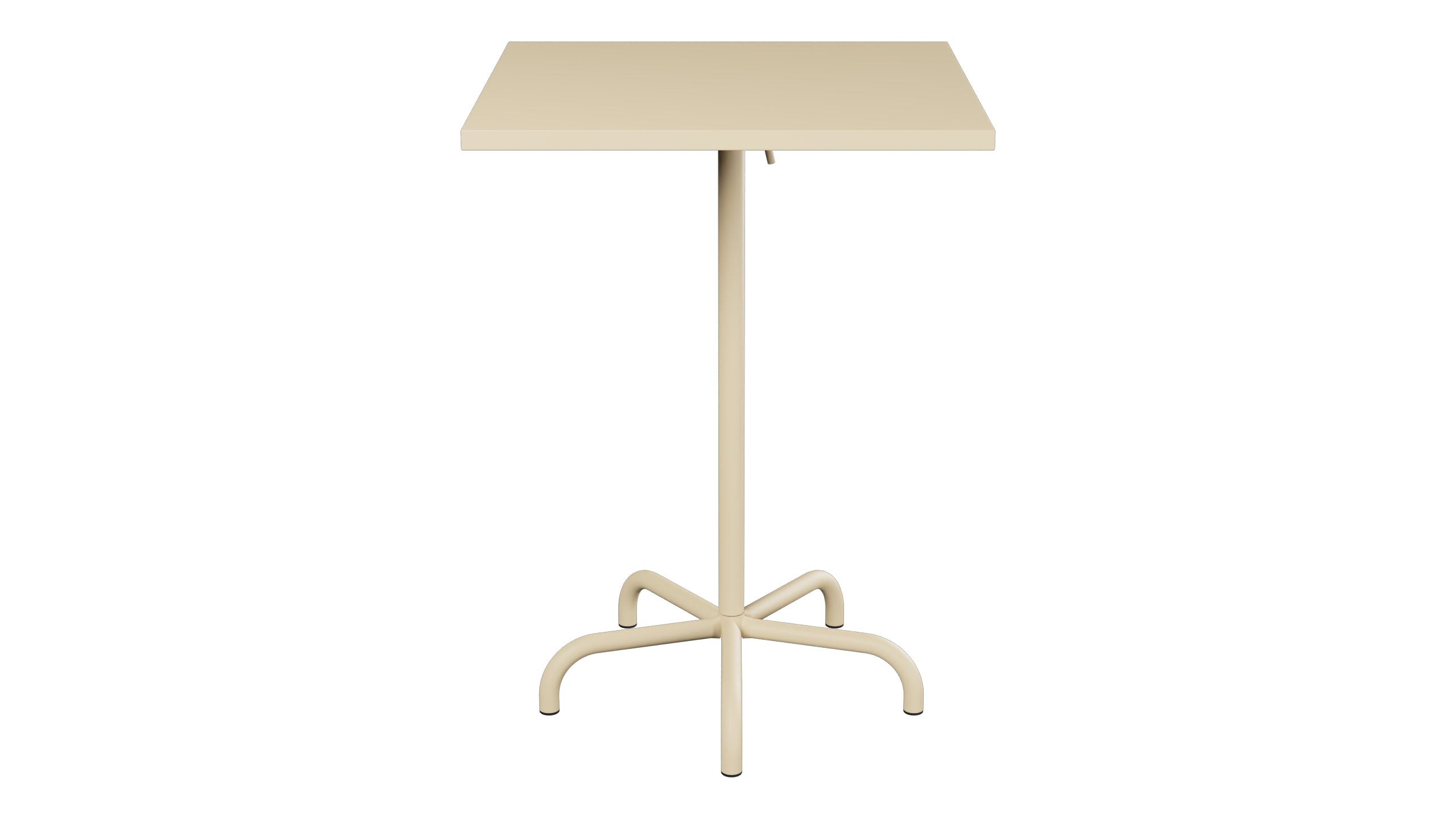 Säntis Metall-Stehtisch Outdoor 80x80 /110 klappbar in Pastellbraun präsentiert im Onlineshop von KAQTU Design AG. Hochtisch Outdoor ist von Schaffner