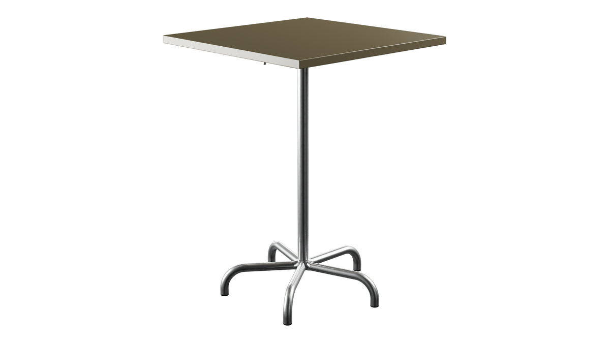Säntis Metall-Stehtisch Outdoor 80x80 /110 klappbar in Champagner präsentiert im Onlineshop von KAQTU Design AG. Hochtisch Outdoor ist von Schaffner