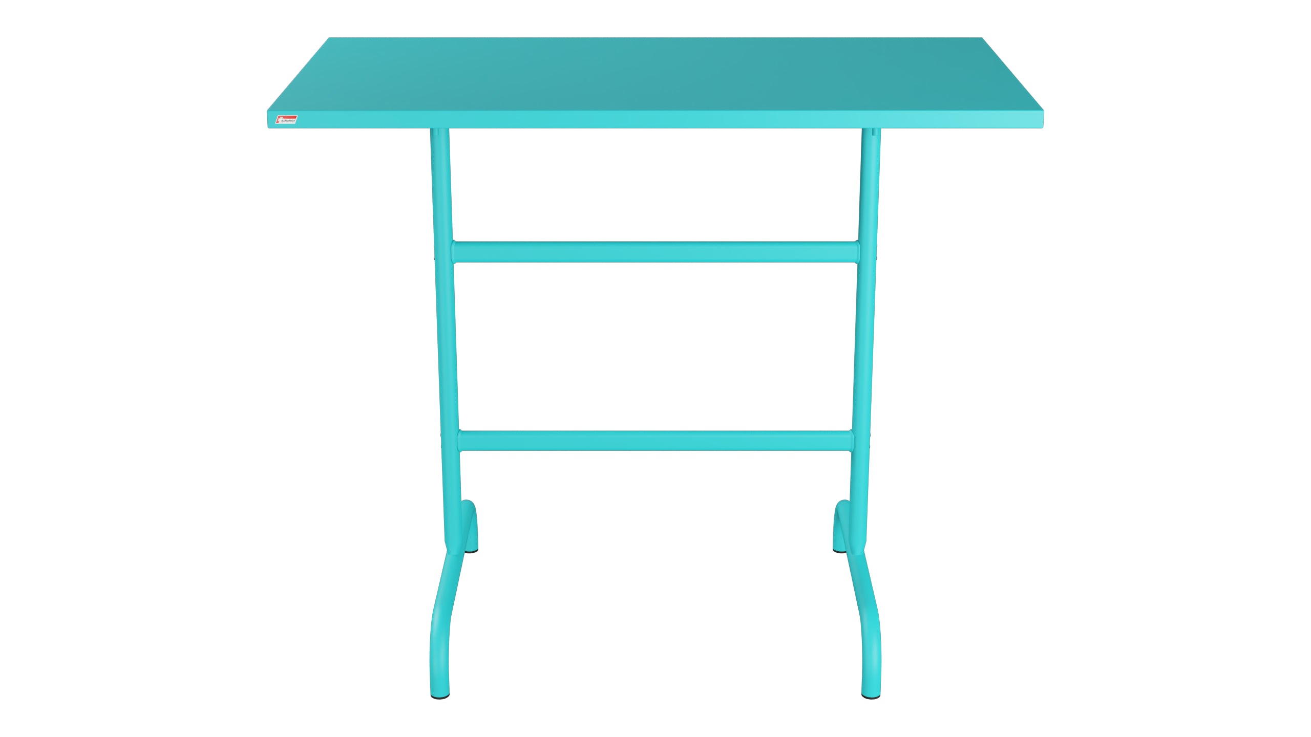 Säntis Metall-Stehtisch Outdoor 130x70 /110 klappbar in Türkis präsentiert im Onlineshop von KAQTU Design AG. Hochtisch Outdoor ist von Schaffner