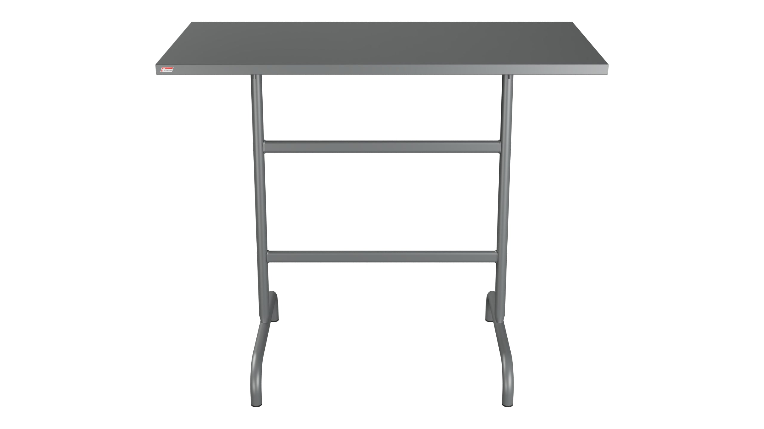 Säntis Metall-Stehtisch Outdoor 130x70 /110 klappbar in Graphit präsentiert im Onlineshop von KAQTU Design AG. Hochtisch Outdoor ist von Schaffner