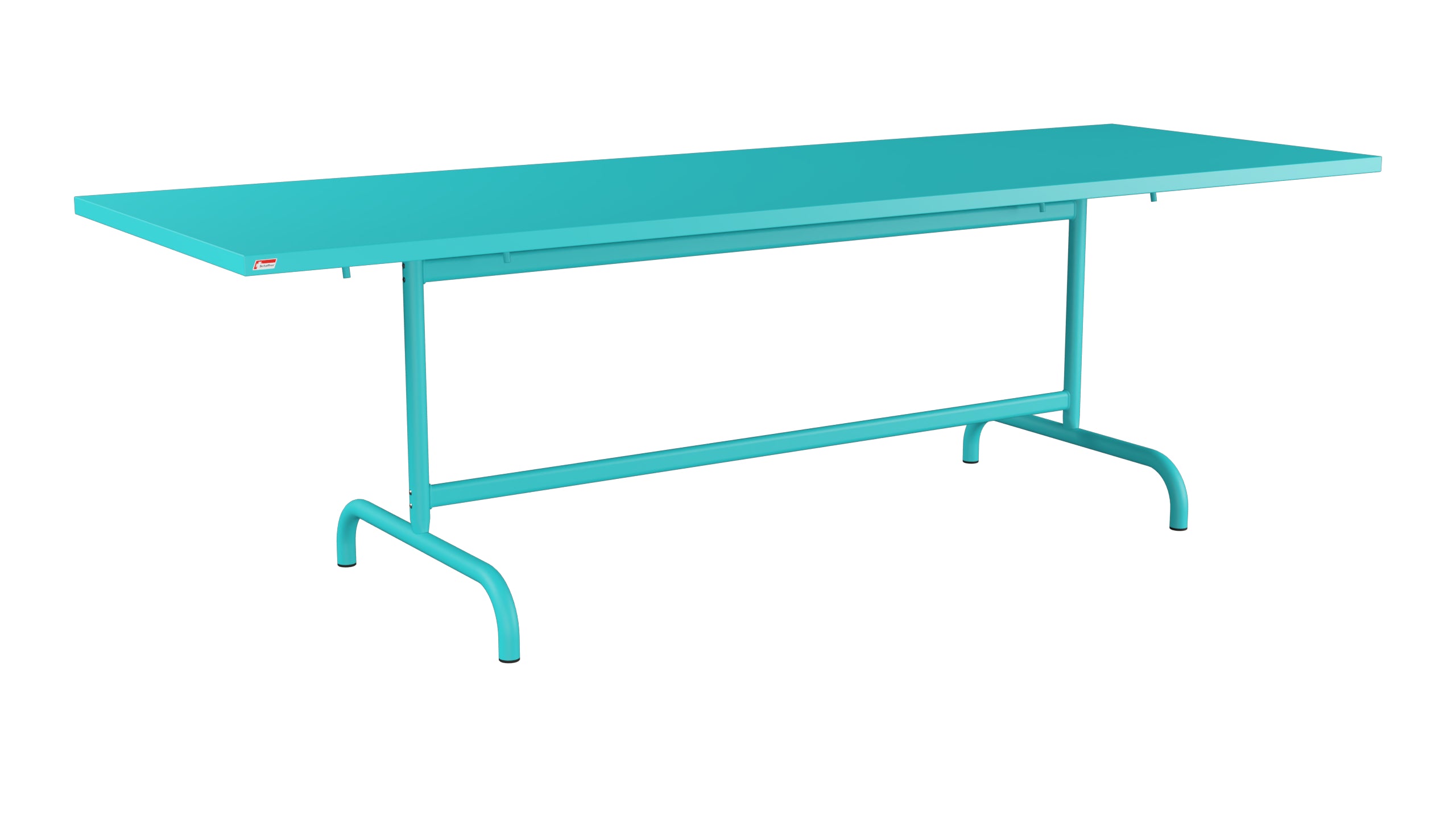 Säntis Metall-Gartentisch 240x80 klappbar in Türkis präsentiert im Onlineshop von KAQTU Design AG. Gartentisch ist von Schaffner