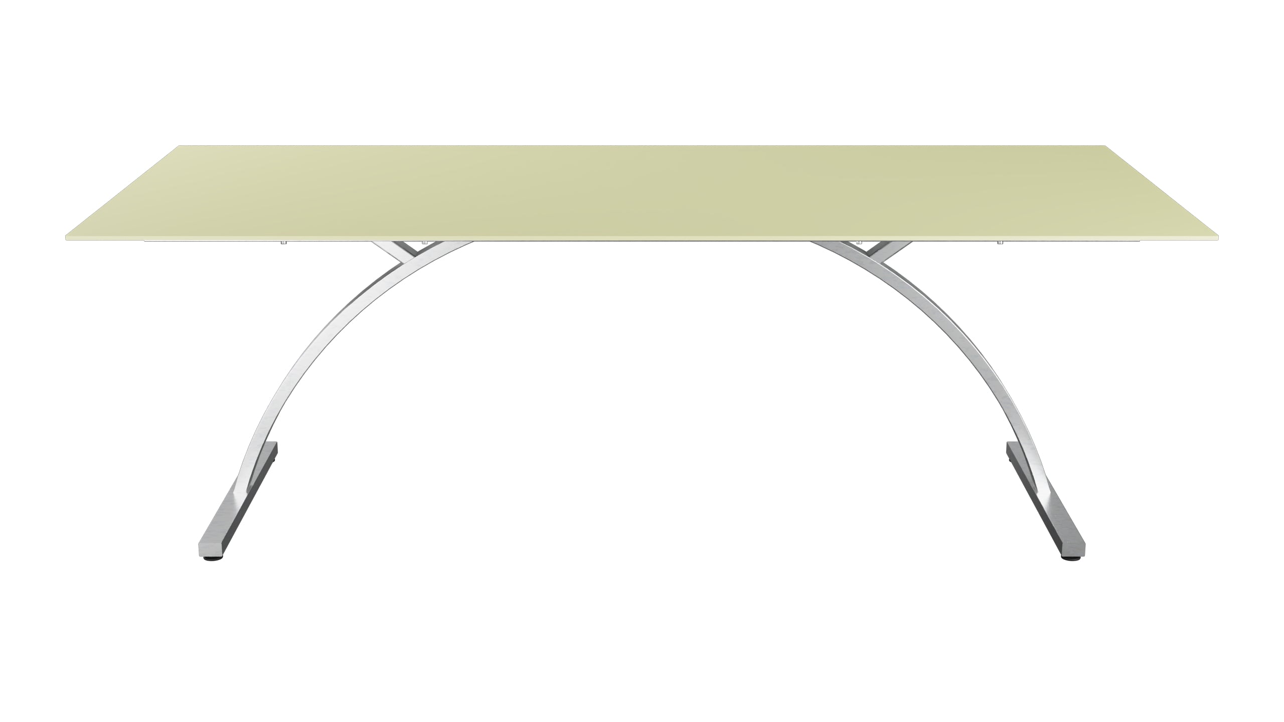 Bernardino Gartentisch aus Glasfaser 220x100 klappbar in Buchsbaumgelb präsentiert im Onlineshop von KAQTU Design AG. Gartentisch ist von Schaffner