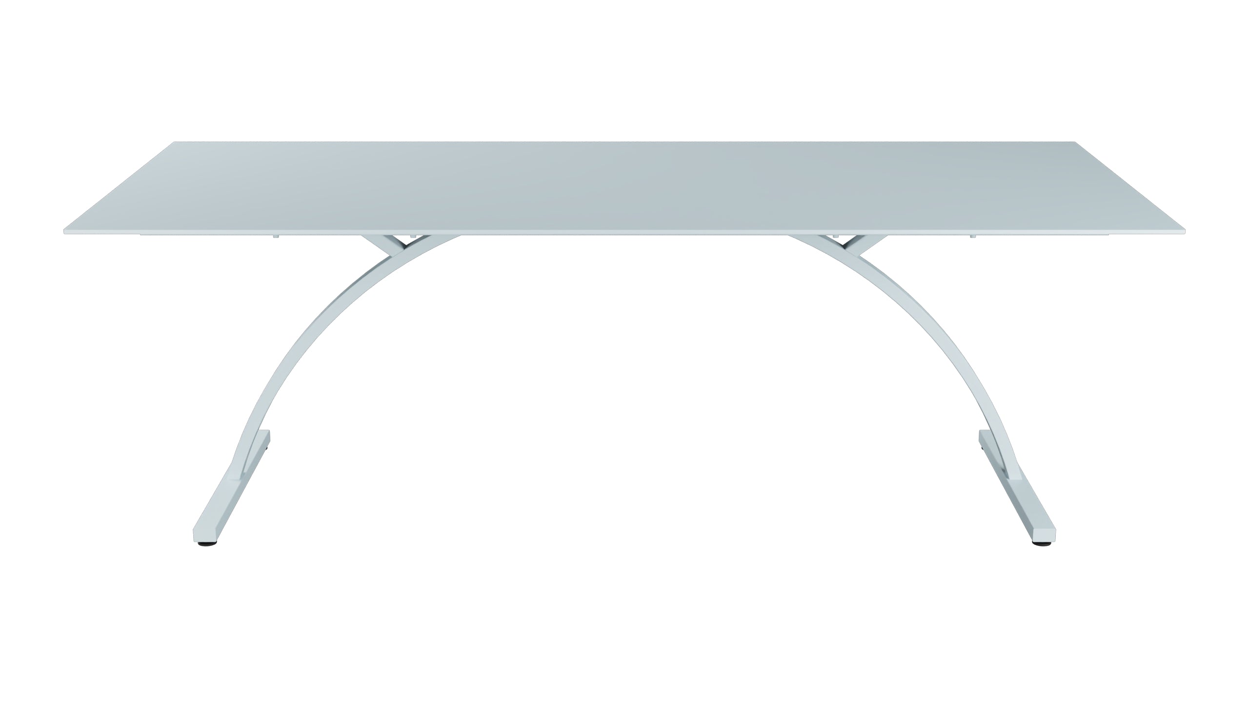 Bernardino Gartentisch aus Glasfaser 220x100 klappbar in Pastellblau präsentiert im Onlineshop von KAQTU Design AG. Gartentisch ist von Schaffner