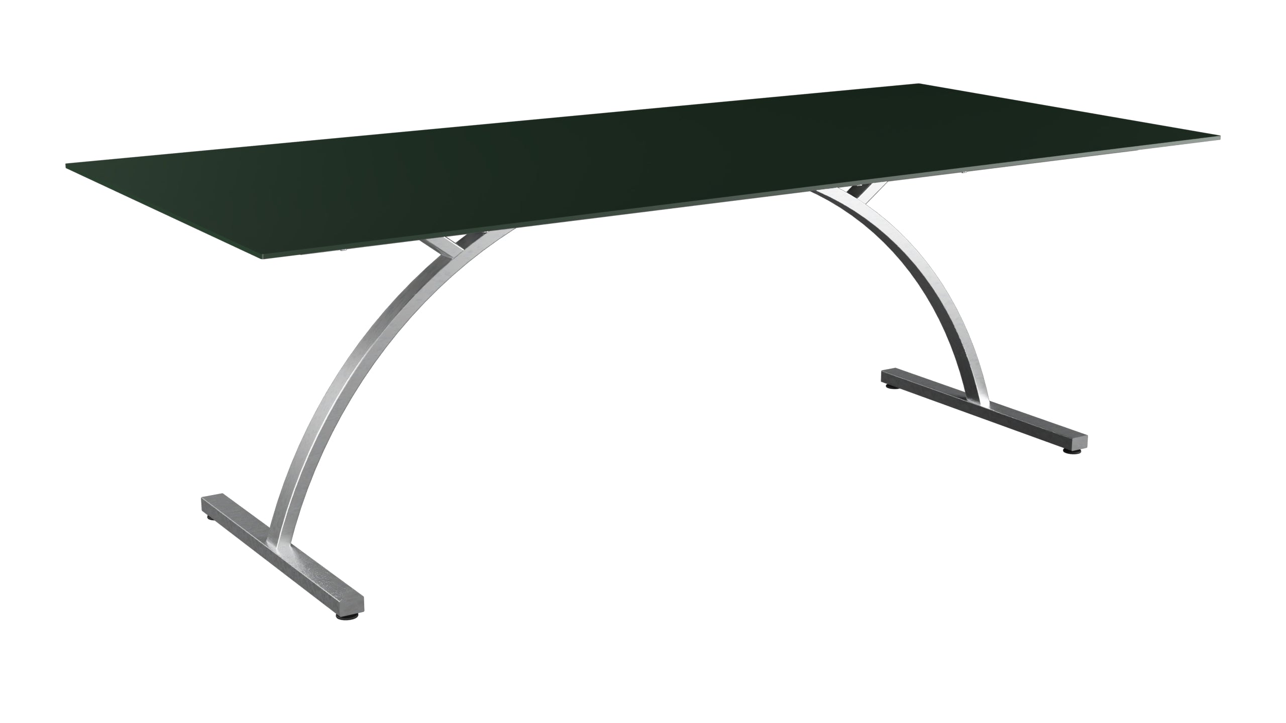 Bernardino Gartentisch aus Glasfaser 220x100 klappbar in Tannengrün präsentiert im Onlineshop von KAQTU Design AG. Gartentisch ist von Schaffner