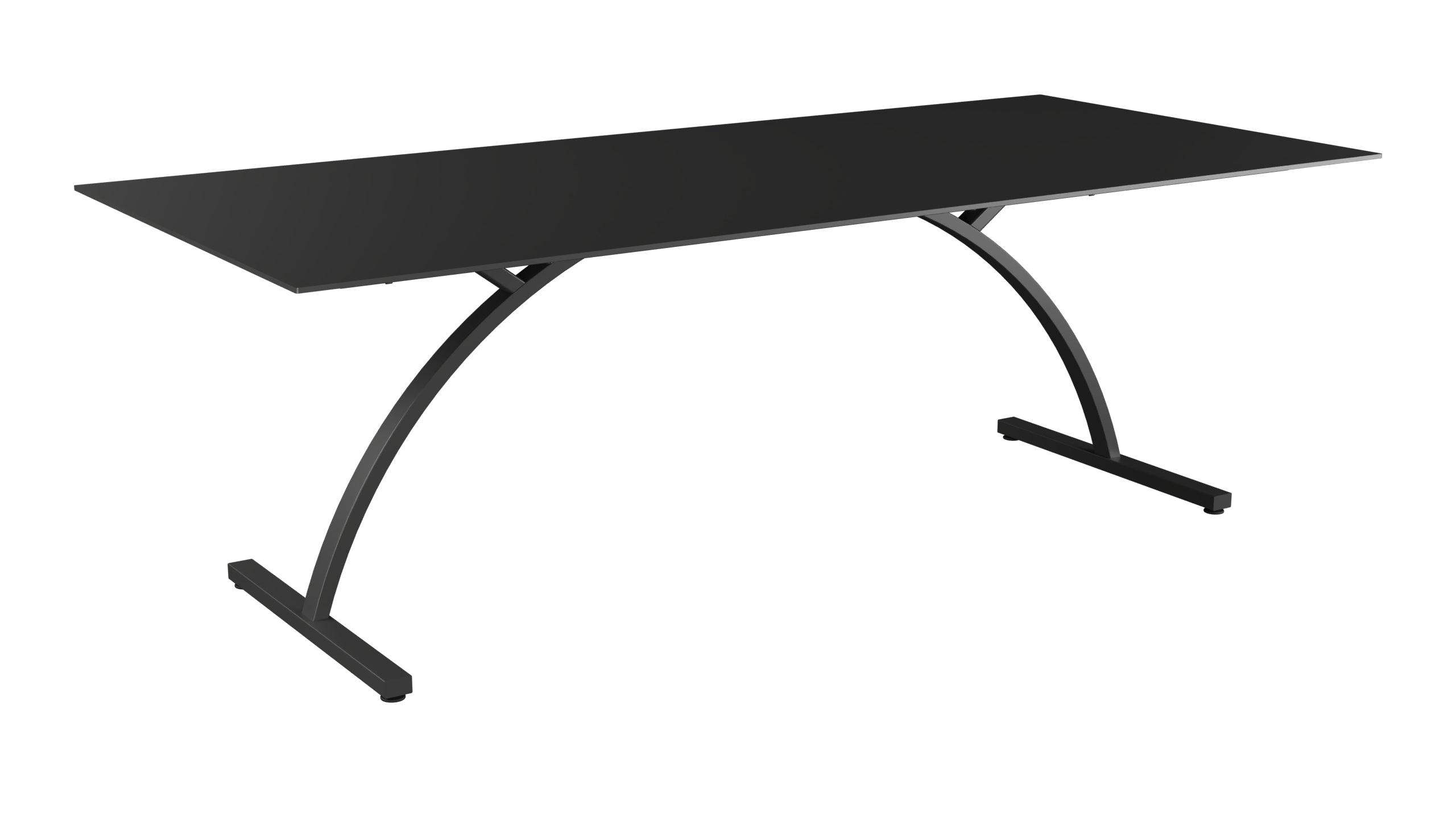 Bernardino Gartentisch aus Glasfaser 220x100 klappbar in Anthrazit präsentiert im Onlineshop von KAQTU Design AG. Gartentisch ist von Schaffner