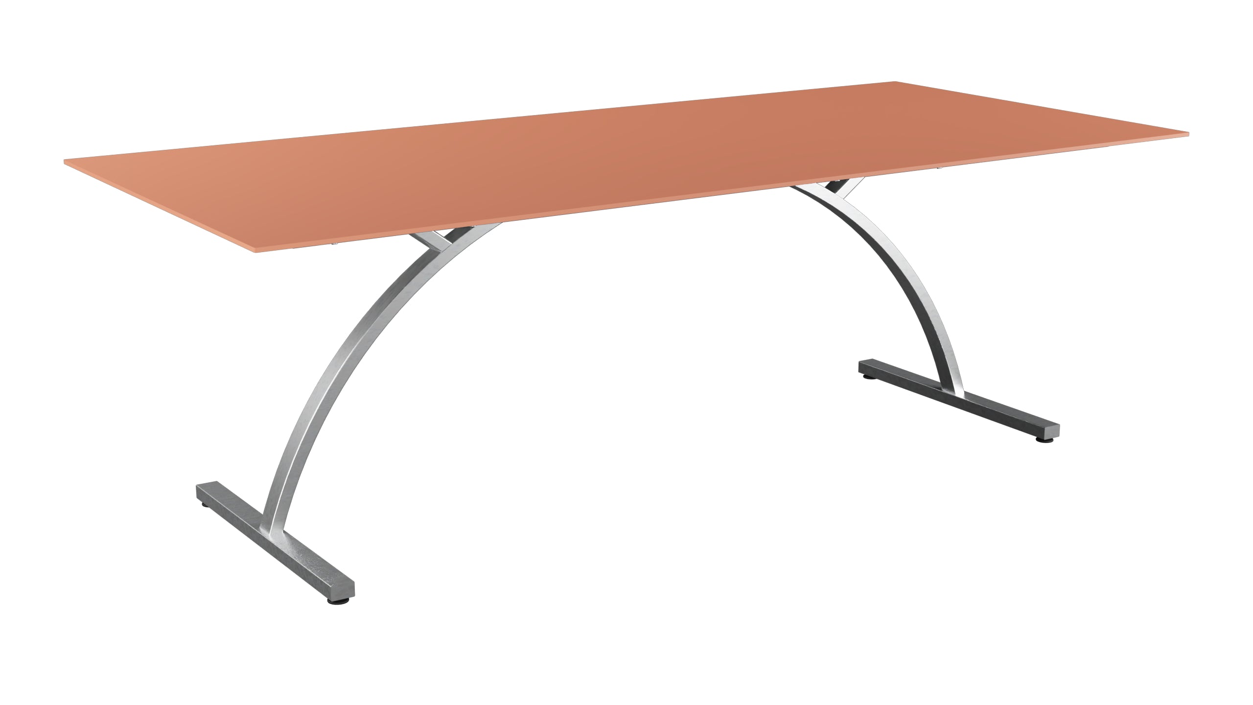 Bernardino Gartentisch aus Glasfaser 220x100 klappbar in Pastellterracotta präsentiert im Onlineshop von KAQTU Design AG. Gartentisch ist von Schaffner
