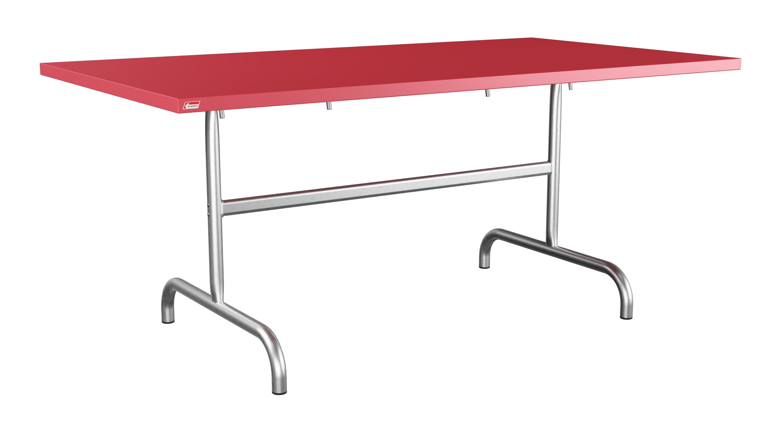 Säntis Metall-Gartentisch 165x90 klappbar in Ahornrot präsentiert im Onlineshop von KAQTU Design AG. Gartentisch ist von Schaffner