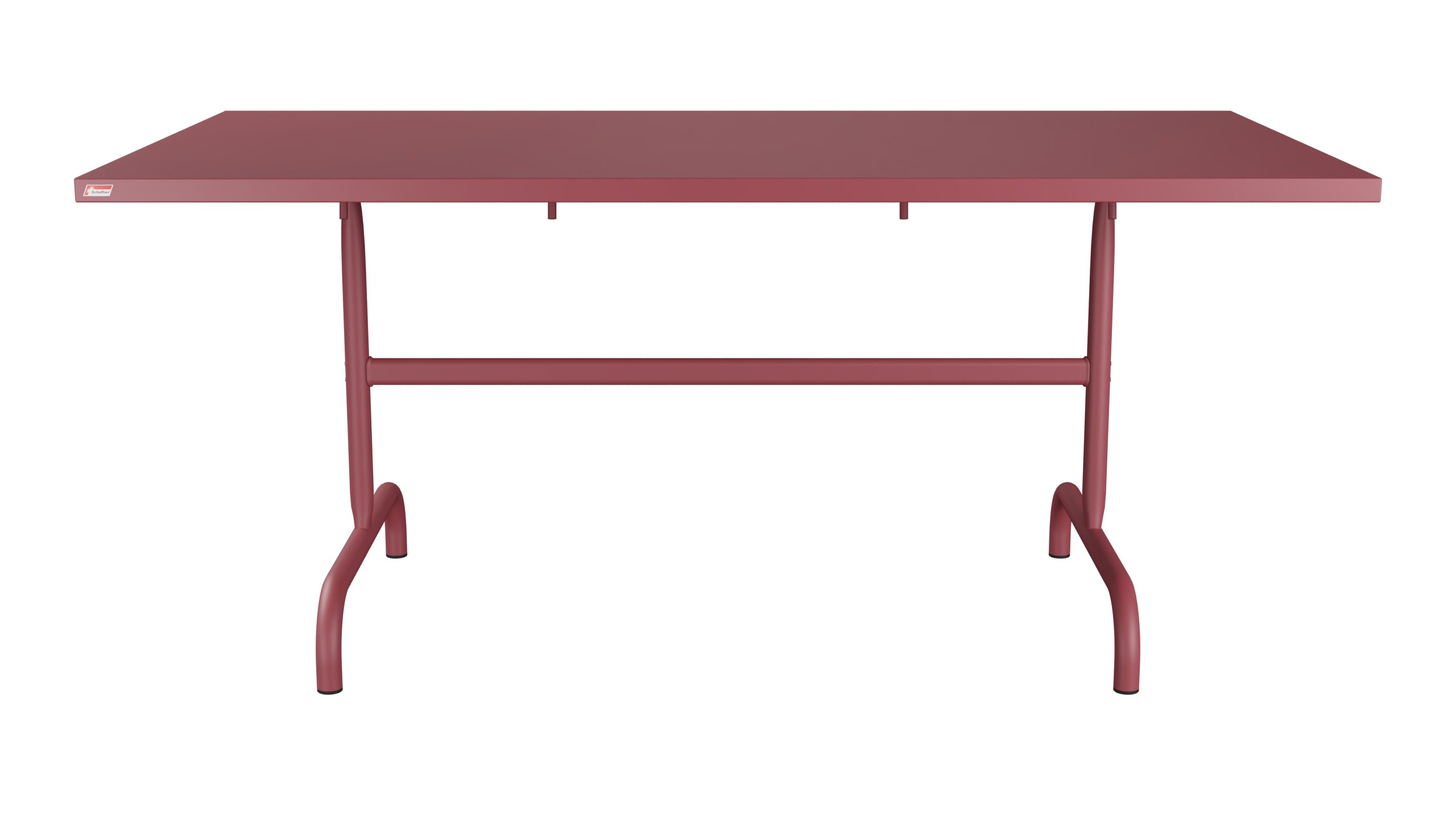 Säntis Metall-Gartentisch 165x90 klappbar in Bordeaux präsentiert im Onlineshop von KAQTU Design AG. Gartentisch ist von Schaffner