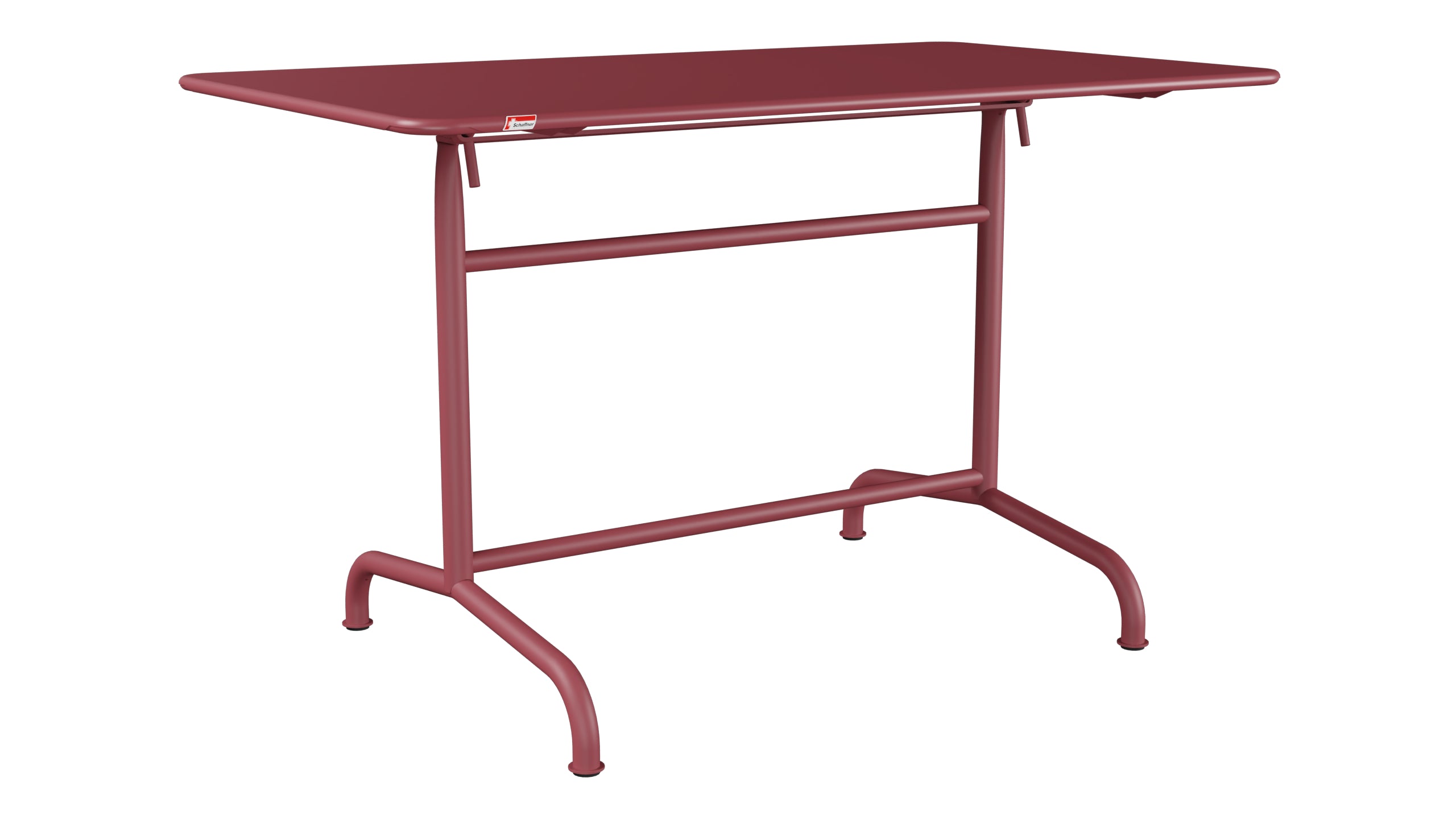 Rigi Metall-Gartentisch 120x70 klappbar in Bordeaux präsentiert im Onlineshop von KAQTU Design AG. Gartentisch ist von Schaffner