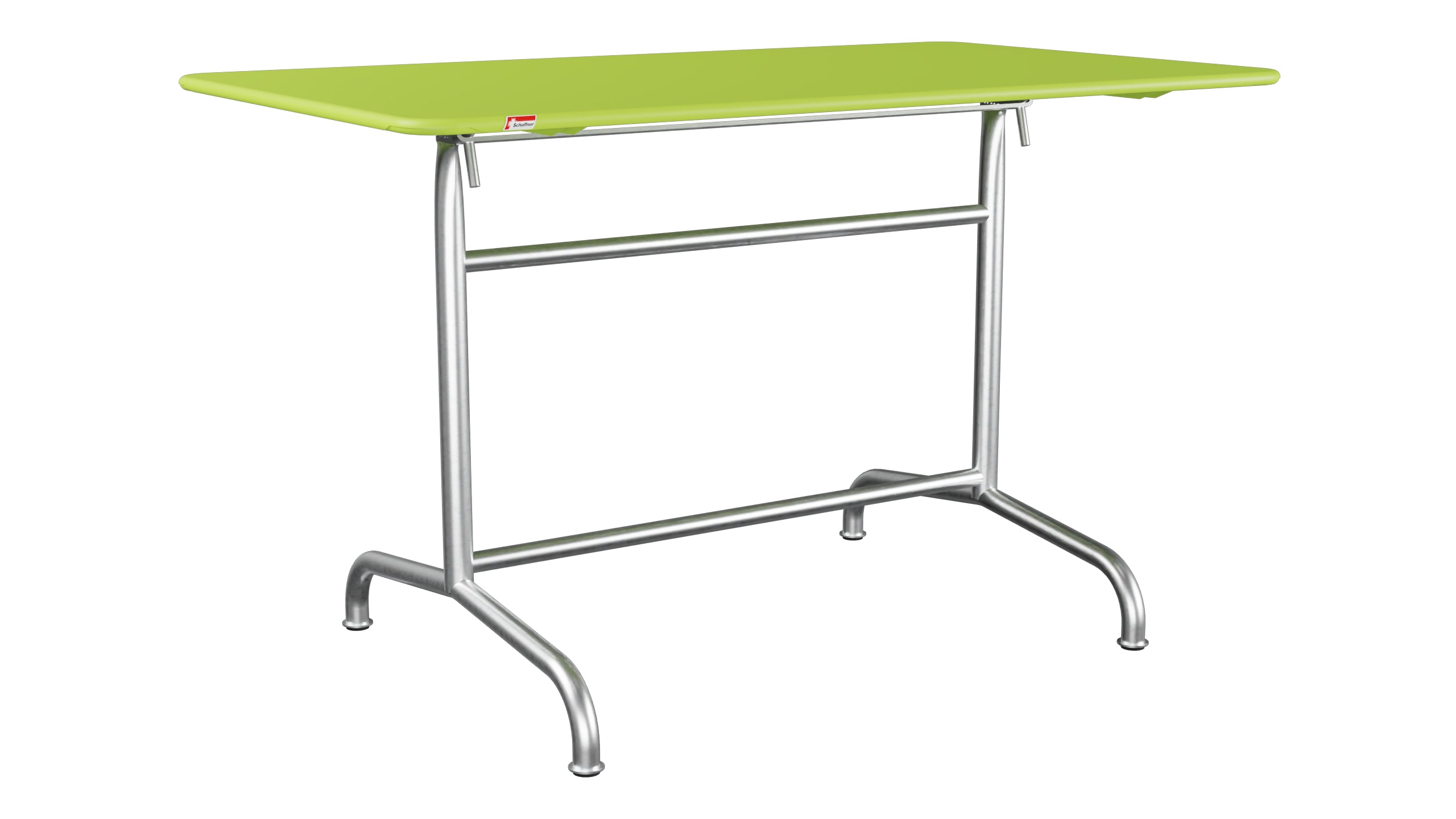 Rigi Metall-Gartentisch 120x70 klappbar in Hellgrün präsentiert im Onlineshop von KAQTU Design AG. Gartentisch ist von Schaffner