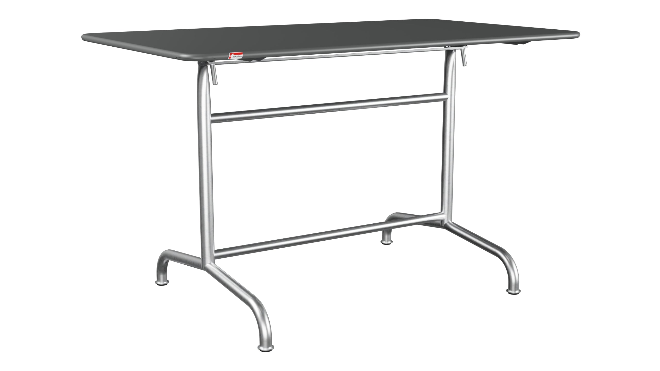 Rigi Metall-Gartentisch 120x70 klappbar in Graphit präsentiert im Onlineshop von KAQTU Design AG. Gartentisch ist von Schaffner