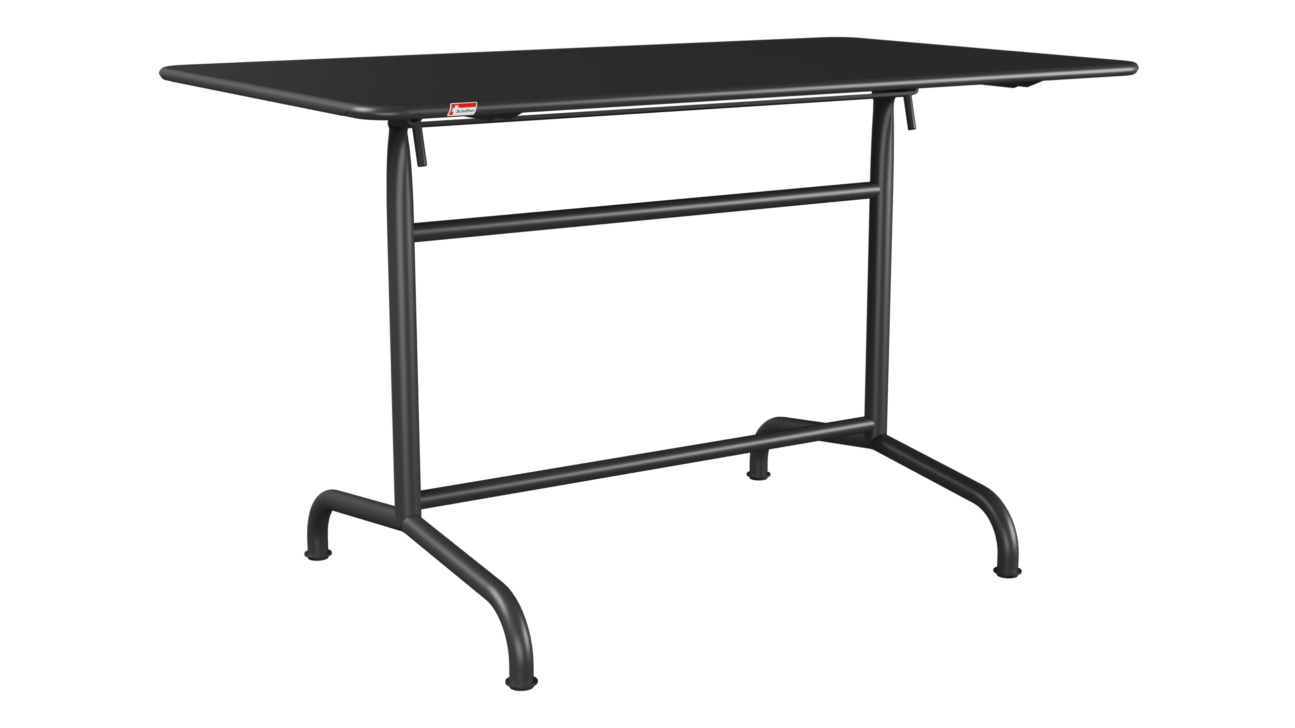 Rigi Metall-Gartentisch 120x70 klappbar in Anthrazit präsentiert im Onlineshop von KAQTU Design AG. Gartentisch ist von Schaffner