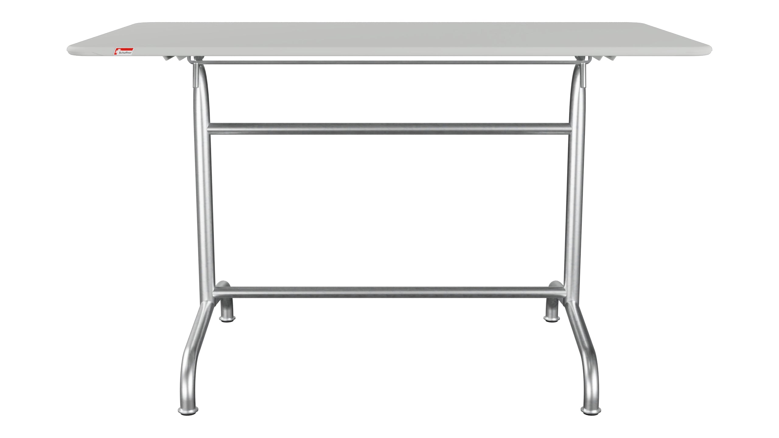 Rigi Metall-Gartentisch 120x70 klappbar in Alusilber präsentiert im Onlineshop von KAQTU Design AG. Gartentisch ist von Schaffner