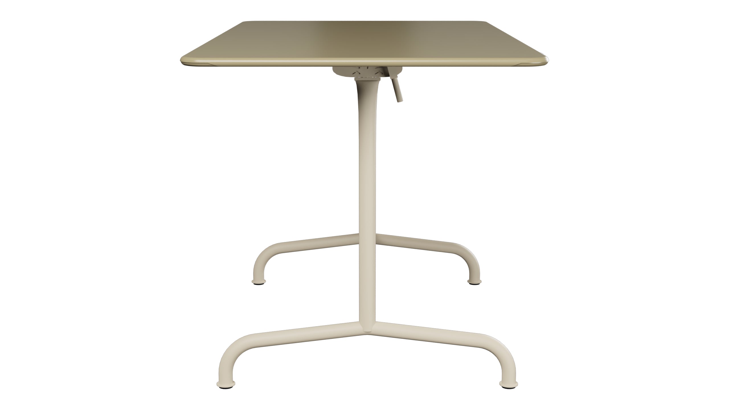 Rigi Metall-Gartentisch 120x70 klappbar in Champagner präsentiert im Onlineshop von KAQTU Design AG. Gartentisch ist von Schaffner