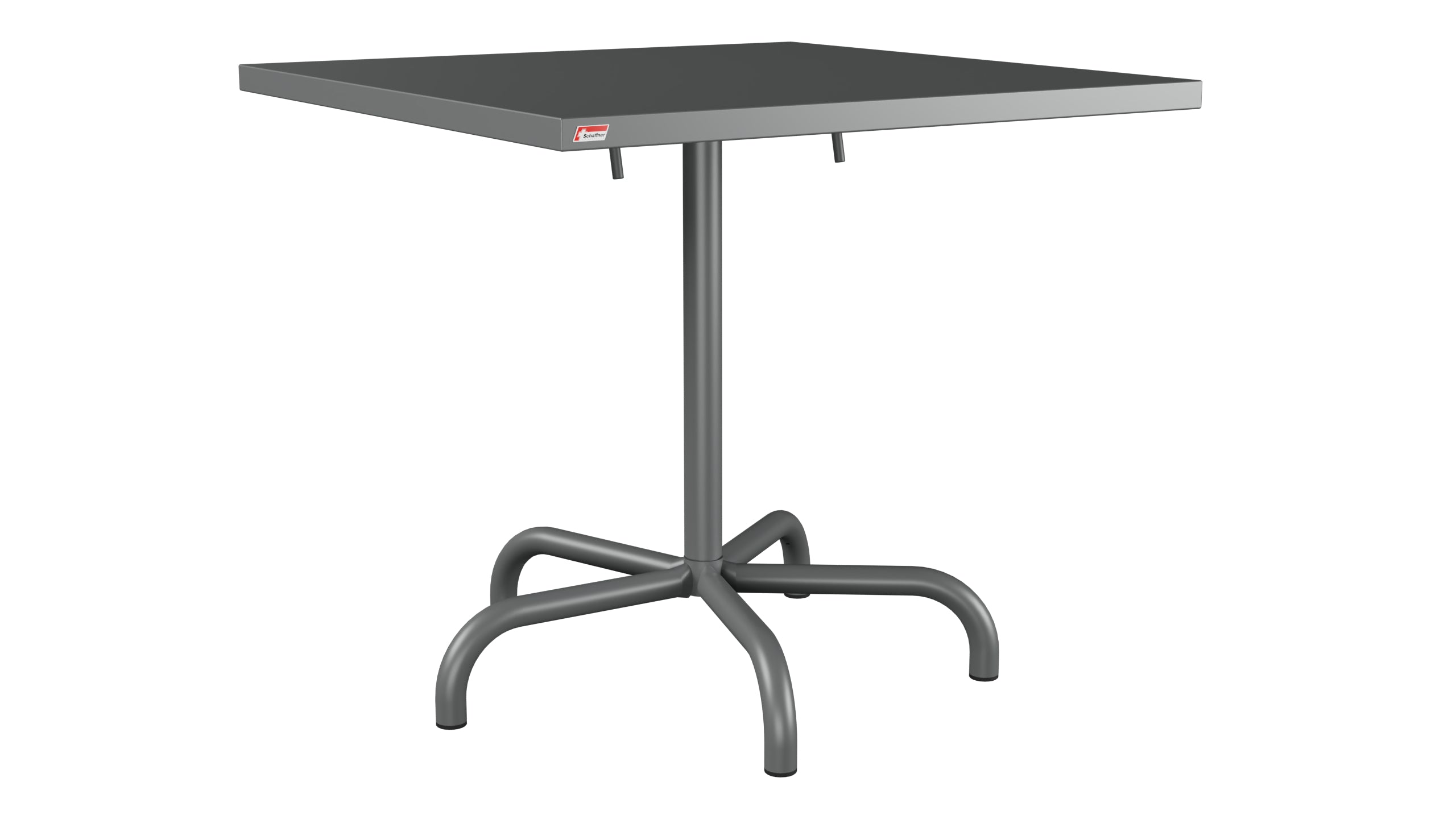 Säntis Metall-Gartentisch 80x80 klappbar in Graphit präsentiert im Onlineshop von KAQTU Design AG. Gartentisch ist von Schaffner