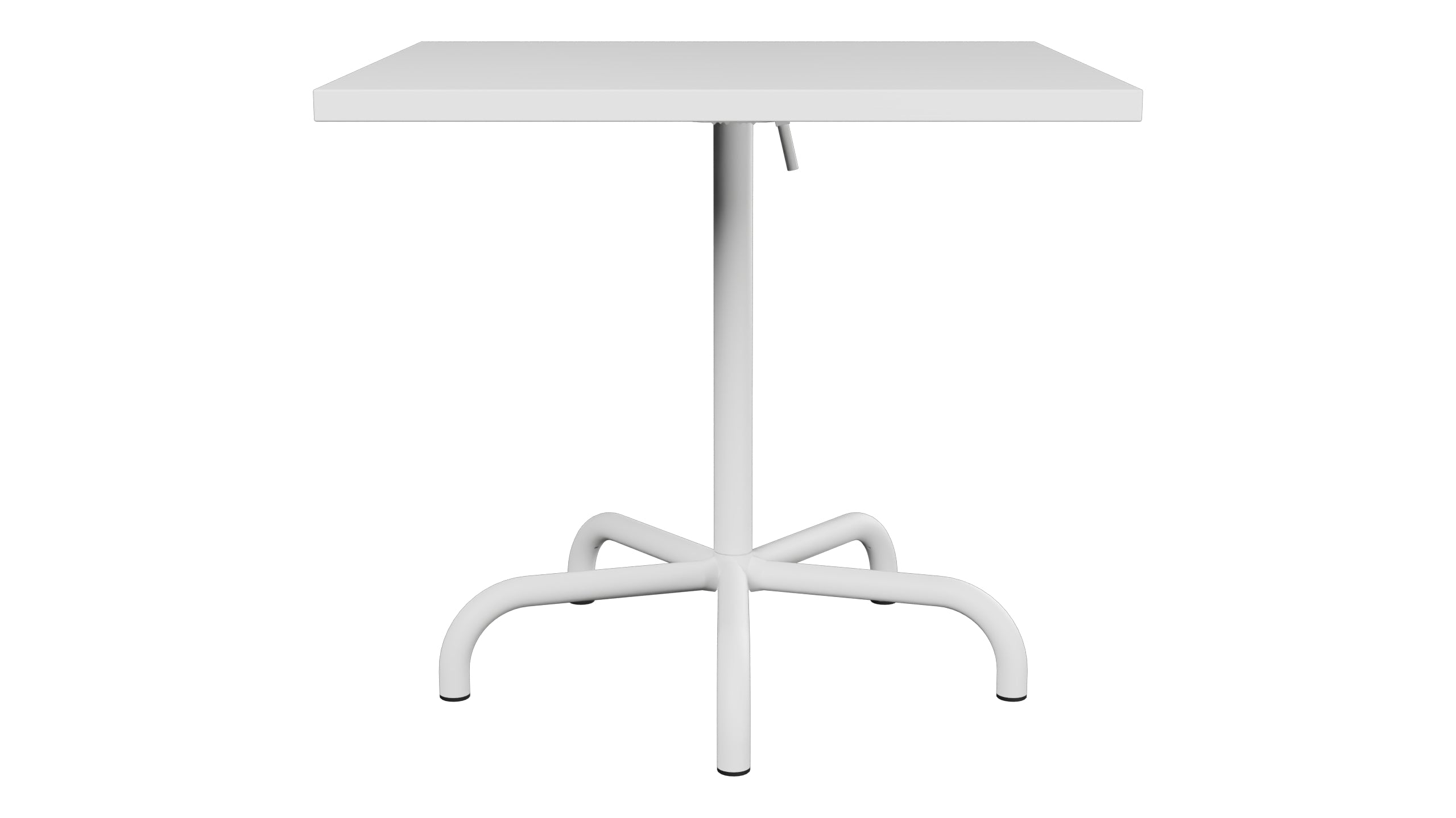 Säntis Metall-Gartentisch 80x80 klappbar in Weiss präsentiert im Onlineshop von KAQTU Design AG. Gartentisch ist von Schaffner