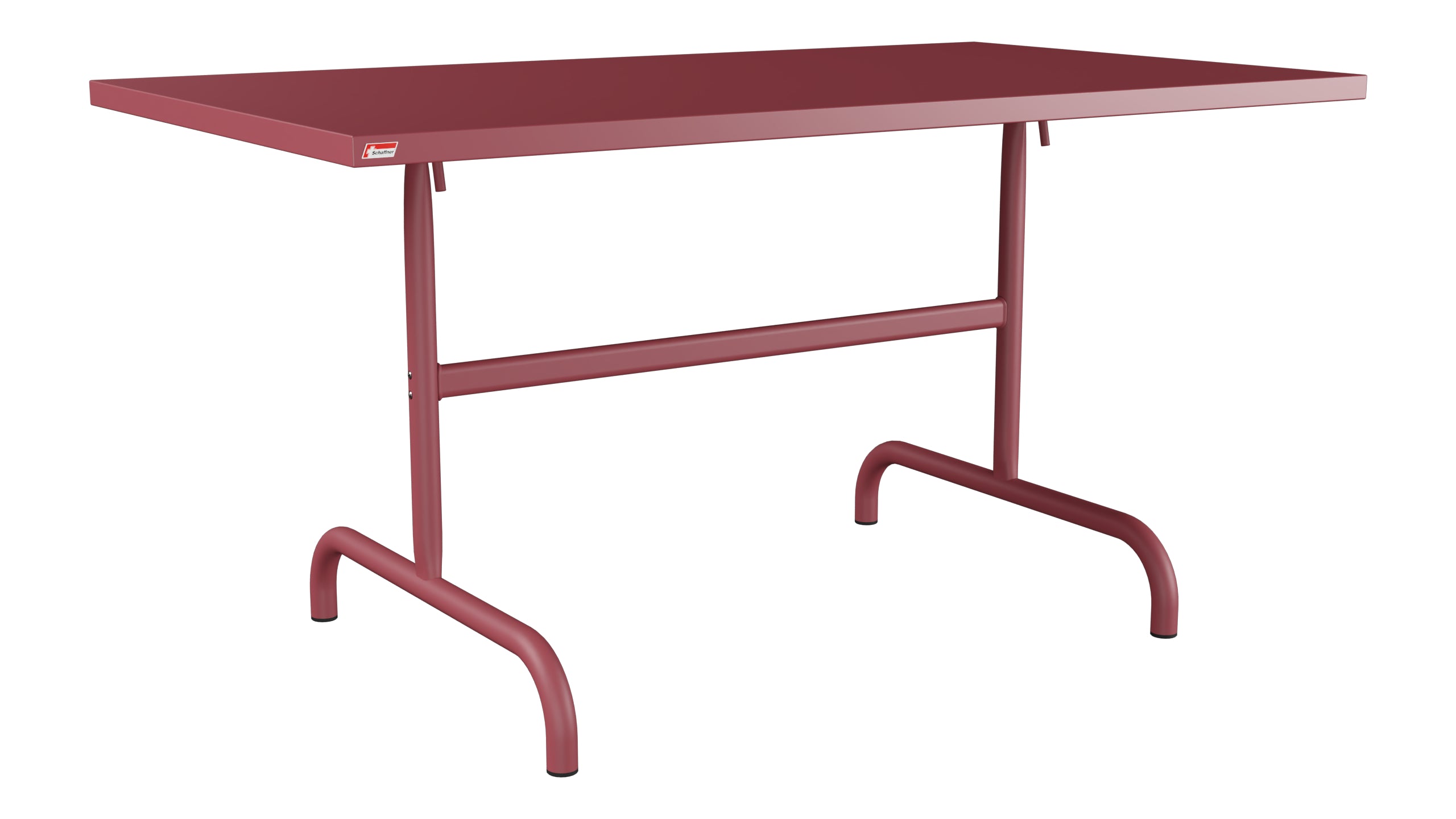 Säntis Metall-Gartentisch 140x80 klappbar in Bordeaux präsentiert im Onlineshop von KAQTU Design AG. Gartentisch ist von Schaffner