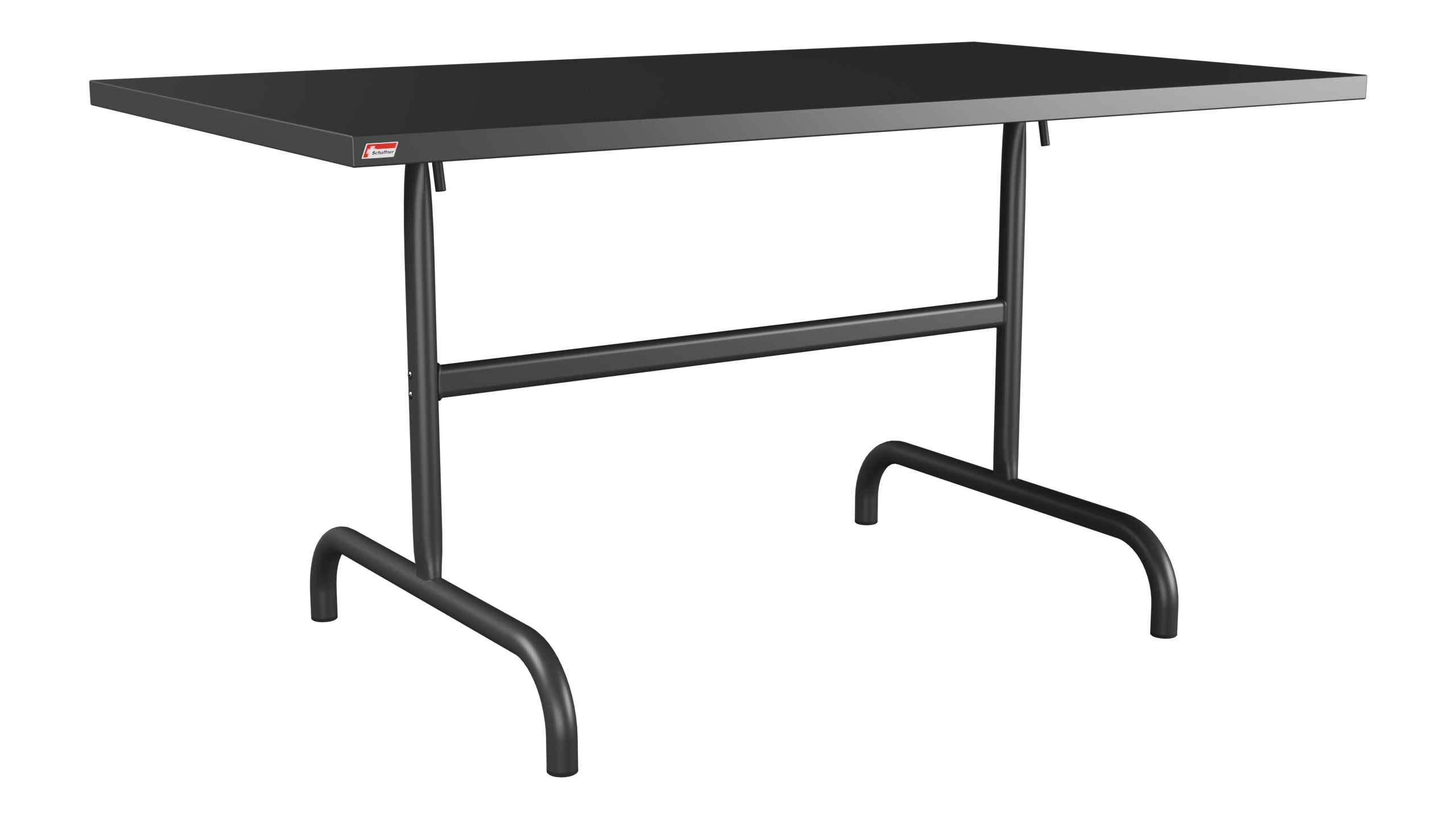 Säntis Metall-Gartentisch 140x80 klappbar in Anthrazit präsentiert im Onlineshop von KAQTU Design AG. Gartentisch ist von Schaffner