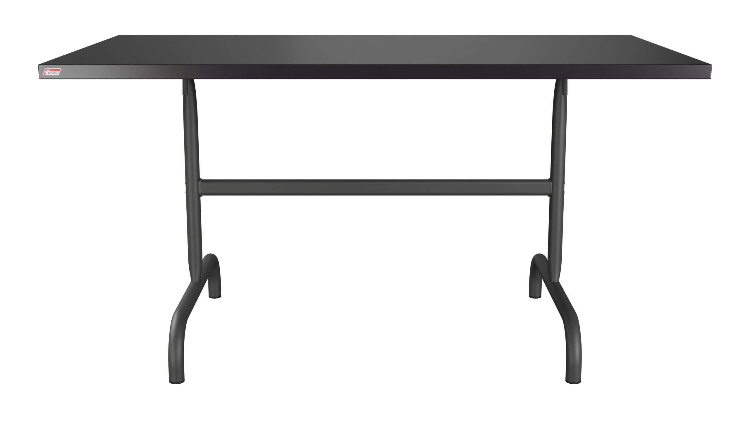 Säntis Metall-Gartentisch 140x80 klappbar in Schwarz präsentiert im Onlineshop von KAQTU Design AG. Gartentisch ist von Schaffner