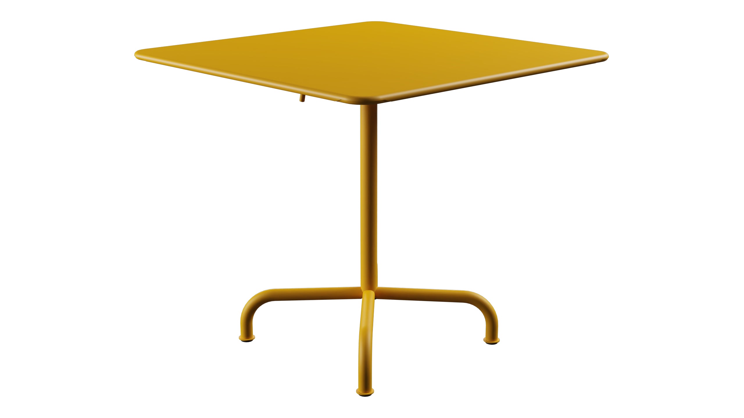Rigi Metall-Gartentisch 80x80 klappbar in Gelb präsentiert im Onlineshop von KAQTU Design AG. Gartentisch ist von Schaffner