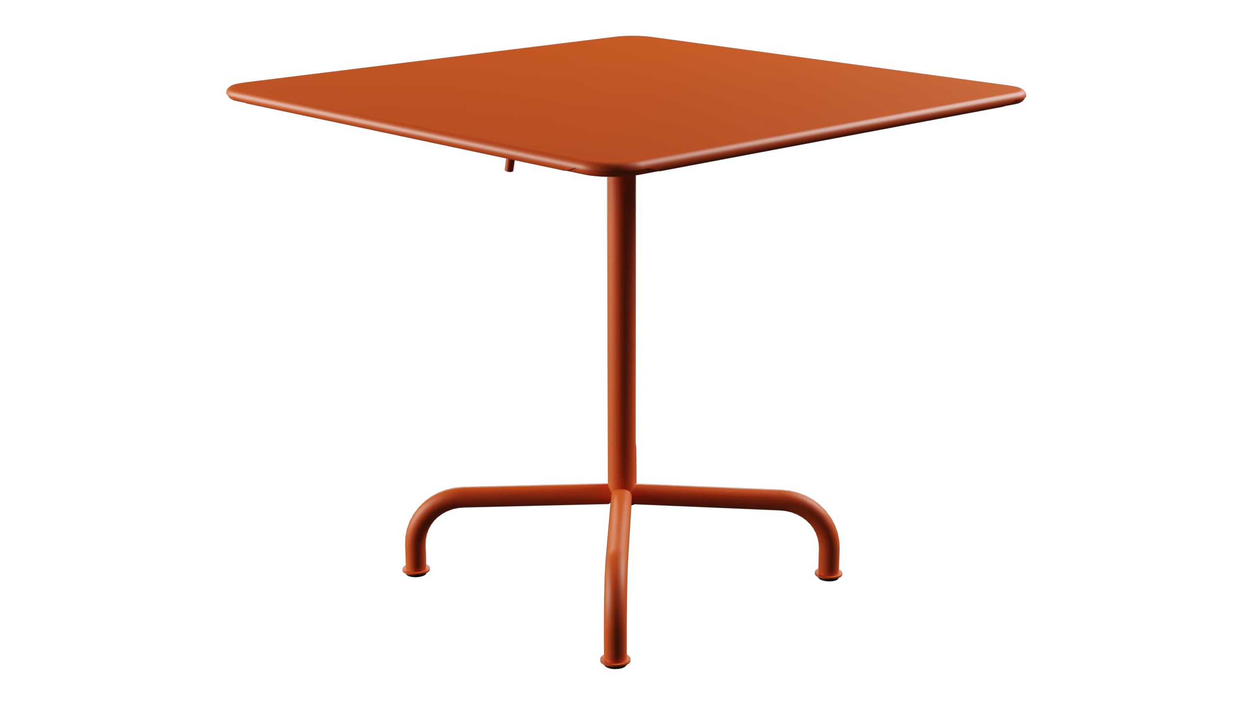 Rigi Metall-Gartentisch 80x80 klappbar in Orange präsentiert im Onlineshop von KAQTU Design AG. Gartentisch ist von Schaffner