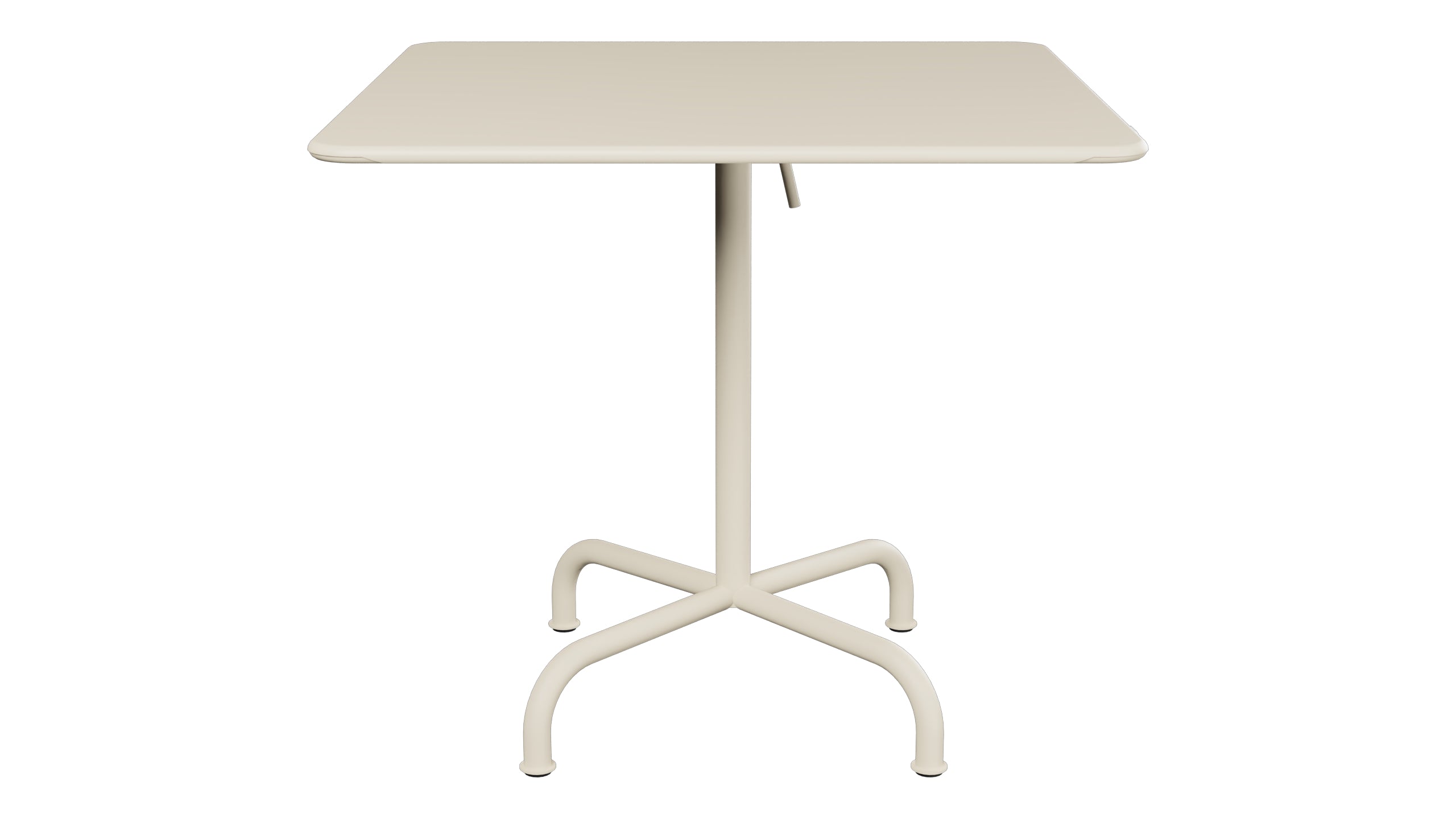 Rigi Metall-Gartentisch 80x80 klappbar in Pastellsand präsentiert im Onlineshop von KAQTU Design AG. Gartentisch ist von Schaffner