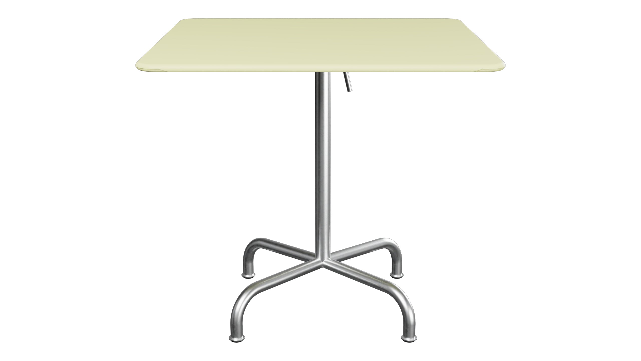 Rigi Metall-Gartentisch 80x80 klappbar in Buchsbaumgelb präsentiert im Onlineshop von KAQTU Design AG. Gartentisch ist von Schaffner