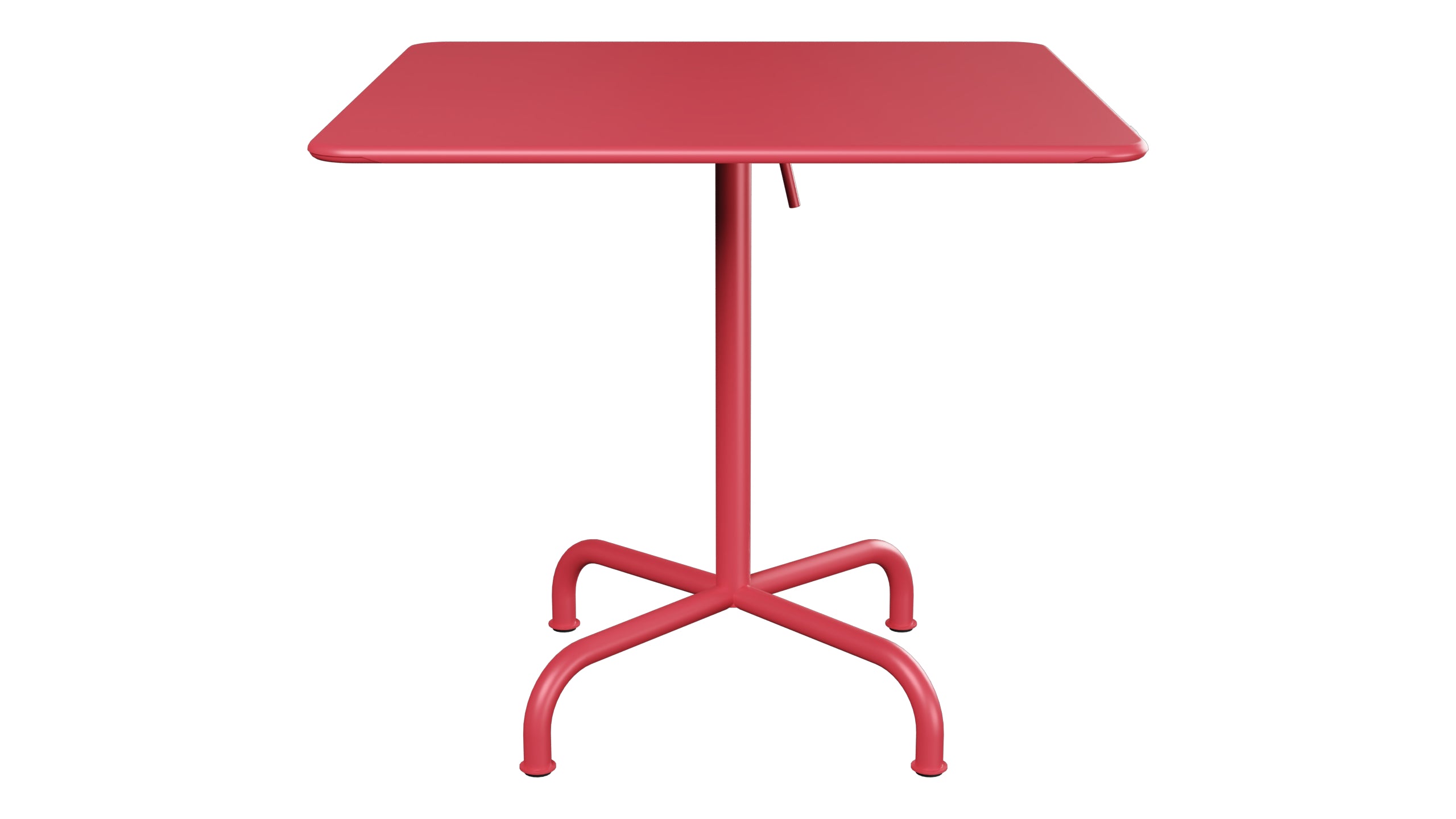 Rigi Metall-Gartentisch 80x80 klappbar in Ahornrot präsentiert im Onlineshop von KAQTU Design AG. Gartentisch ist von Schaffner