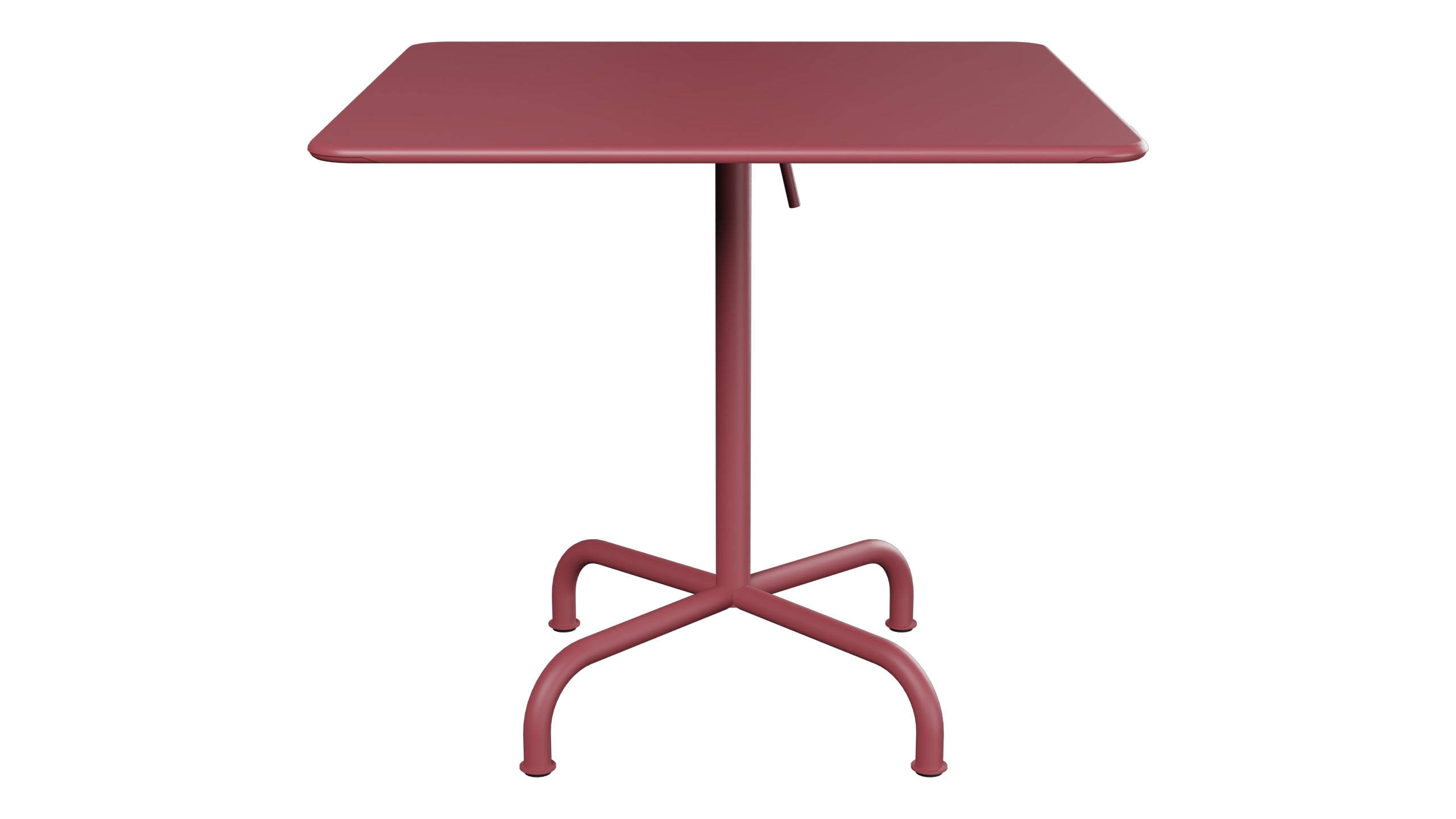 Rigi Metall-Gartentisch 80x80 klappbar in Bordeaux präsentiert im Onlineshop von KAQTU Design AG. Gartentisch ist von Schaffner