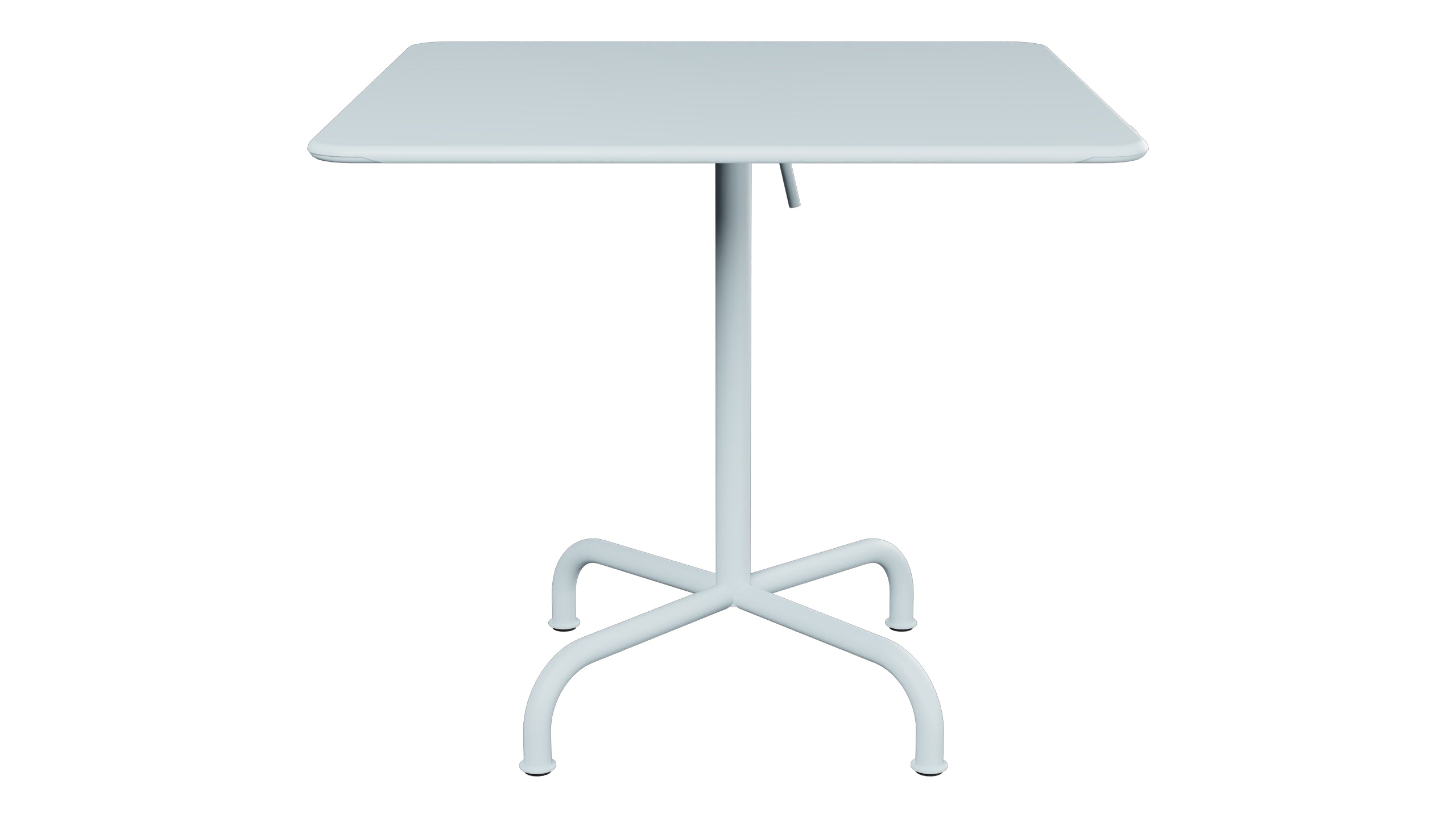 Rigi Metall-Gartentisch 80x80 klappbar in Pastellblau präsentiert im Onlineshop von KAQTU Design AG. Gartentisch ist von Schaffner
