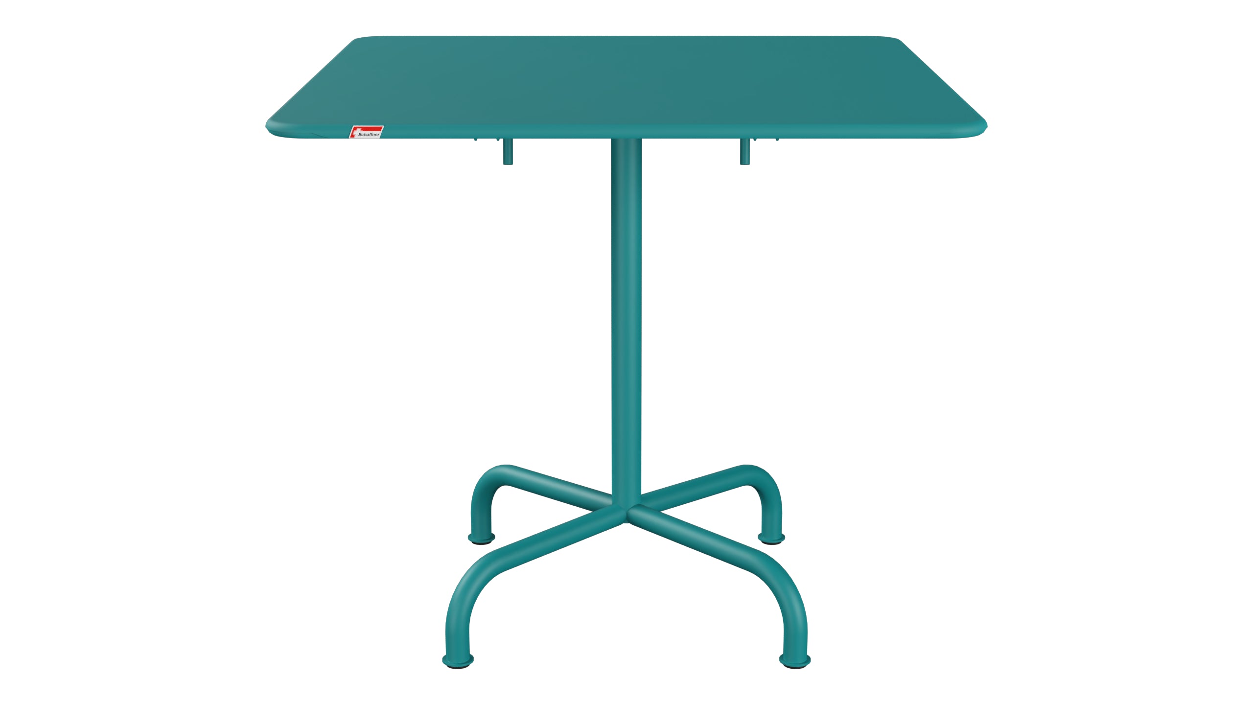 Rigi Metall-Gartentisch 80x80 klappbar in Kaliblau präsentiert im Onlineshop von KAQTU Design AG. Gartentisch ist von Schaffner