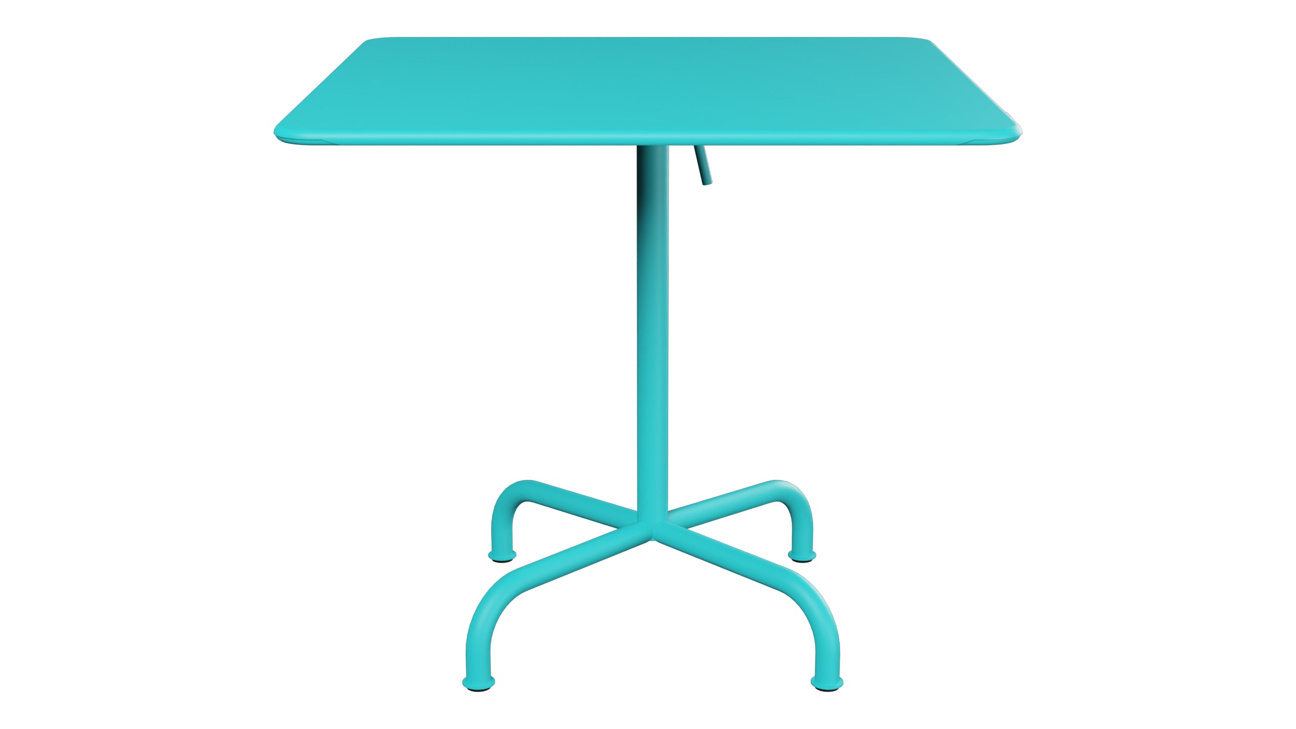 Rigi Metall-Gartentisch 80x80 klappbar in Türkis präsentiert im Onlineshop von KAQTU Design AG. Gartentisch ist von Schaffner