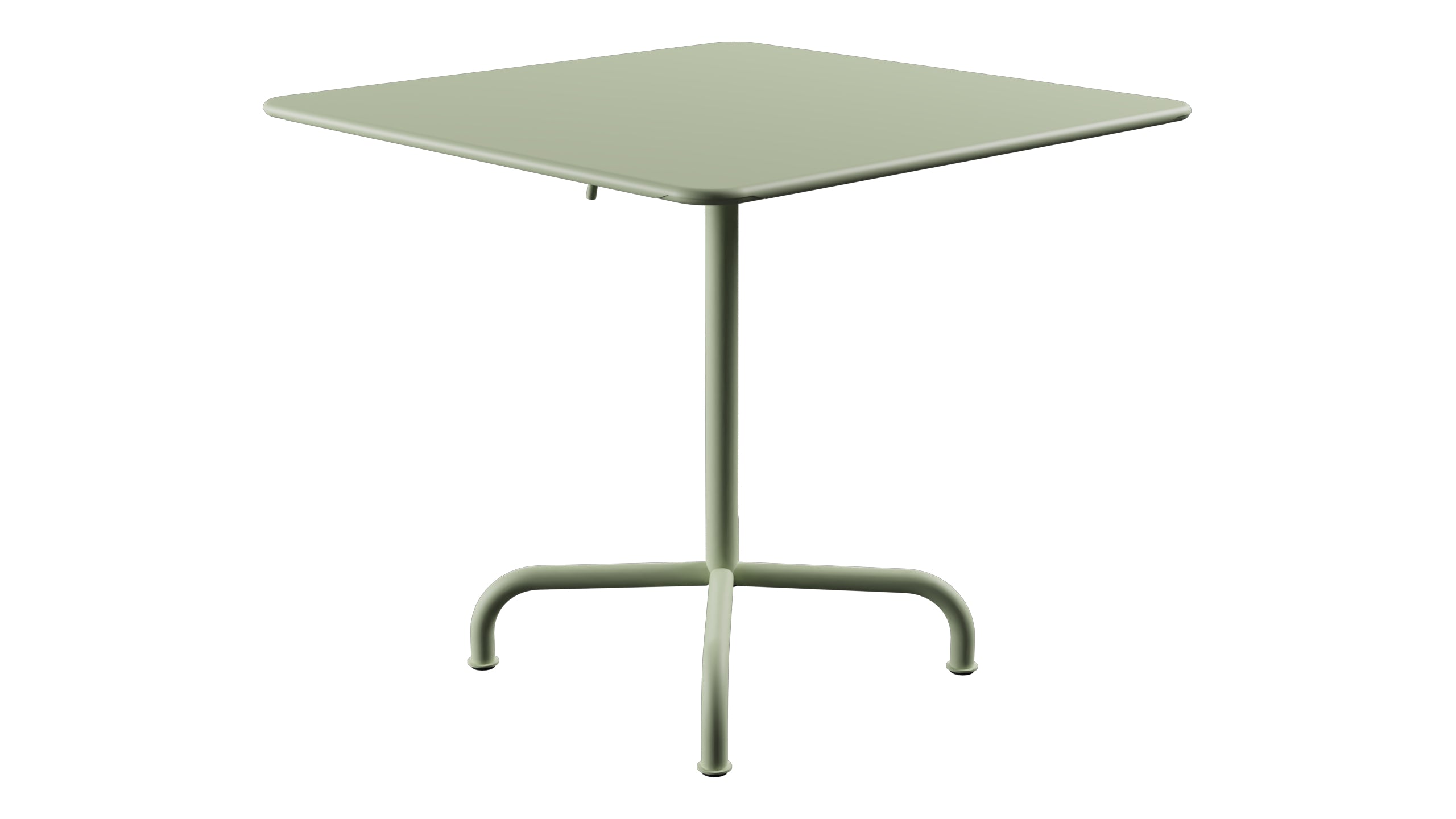 Rigi Metall-Gartentisch 80x80 klappbar in Pastellgrün präsentiert im Onlineshop von KAQTU Design AG. Gartentisch ist von Schaffner
