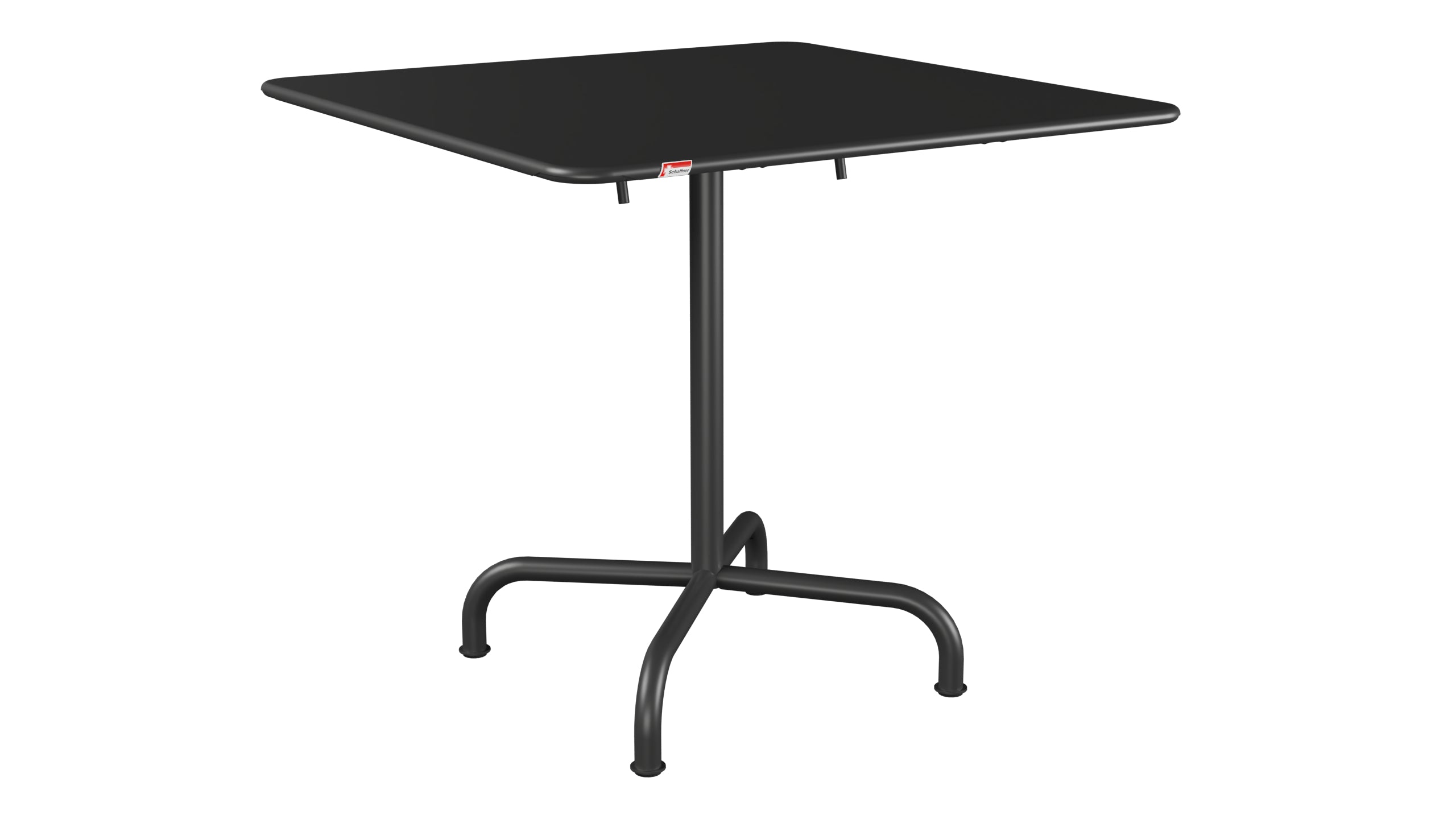 Rigi Metall-Gartentisch 80x80 klappbar in Anthrazit präsentiert im Onlineshop von KAQTU Design AG. Gartentisch ist von Schaffner