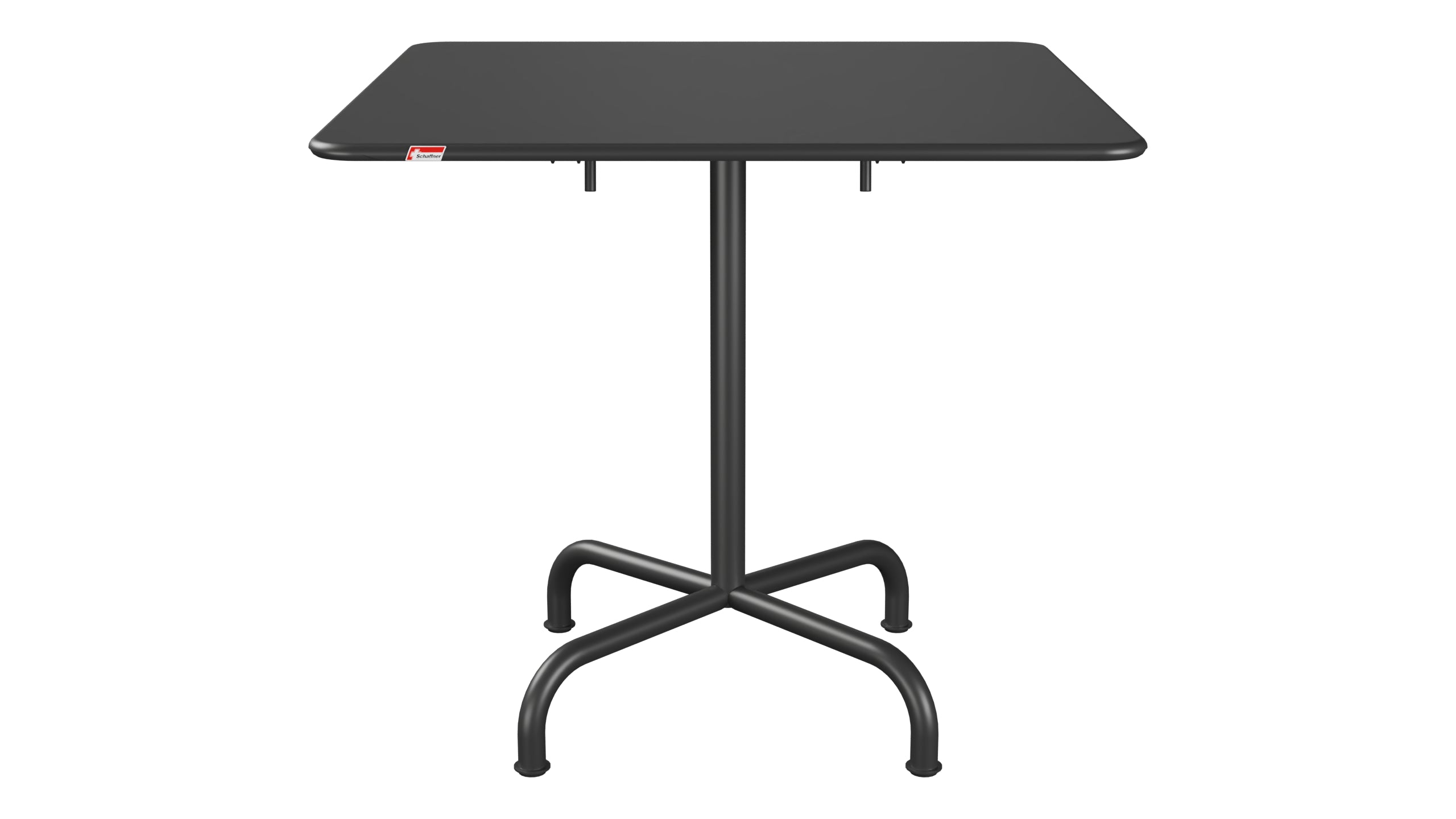 Rigi Metall-Gartentisch 80x80 klappbar in Anthrazit präsentiert im Onlineshop von KAQTU Design AG. Gartentisch ist von Schaffner