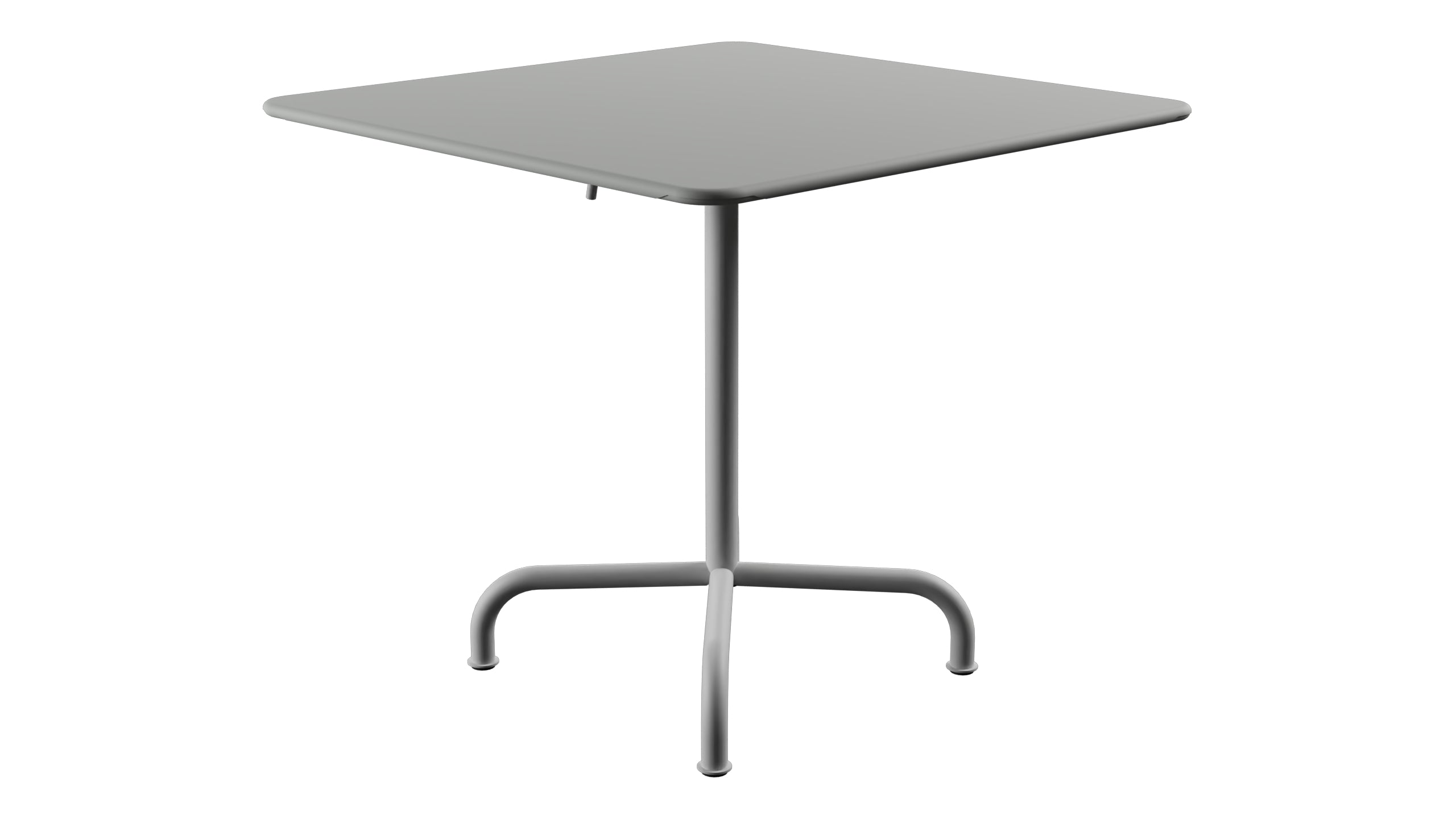 Rigi Metall-Gartentisch 80x80 klappbar in Alusilber präsentiert im Onlineshop von KAQTU Design AG. Gartentisch ist von Schaffner