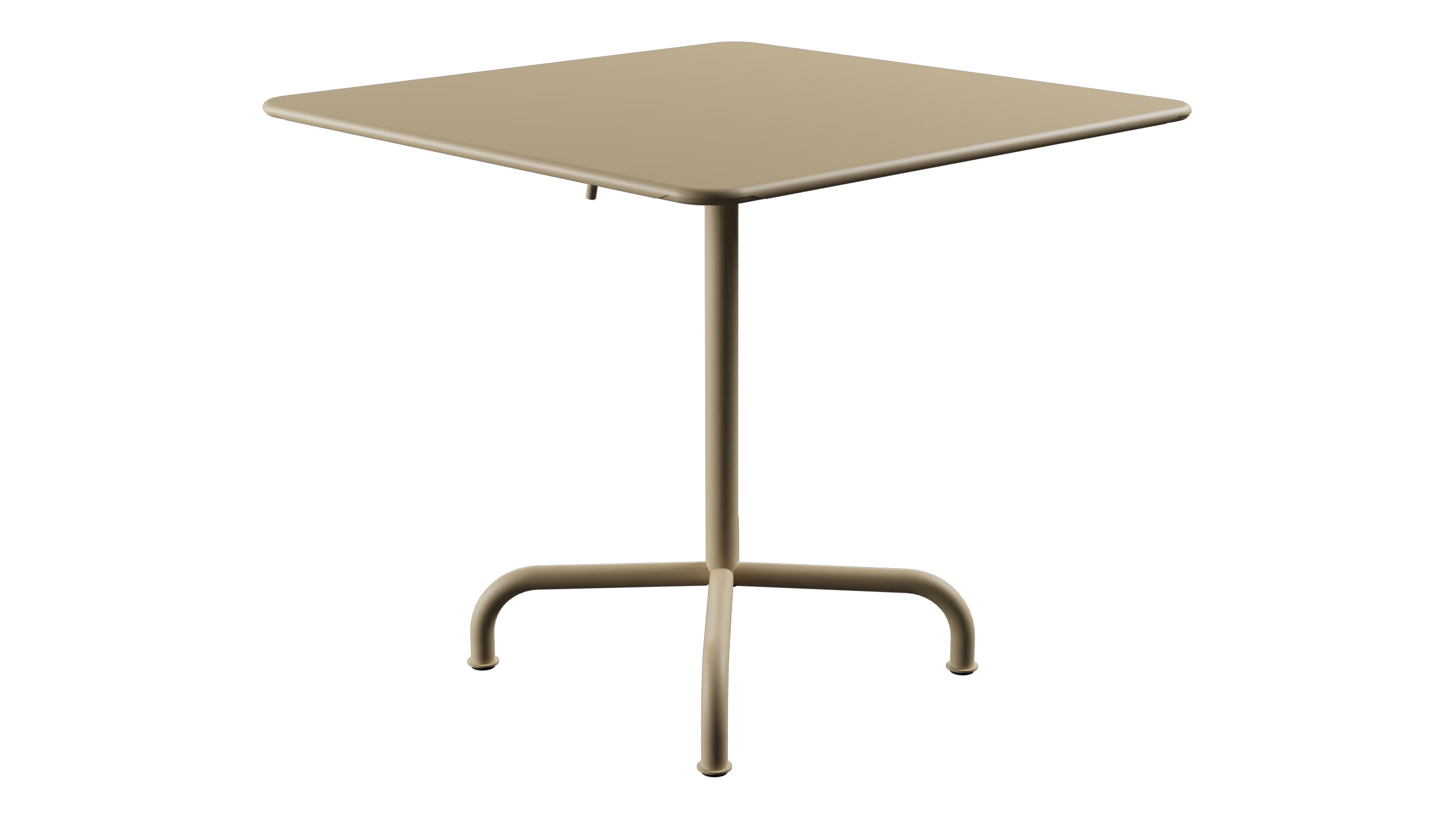 Rigi Metall-Gartentisch 80x80 klappbar in Pastellbraun präsentiert im Onlineshop von KAQTU Design AG. Gartentisch ist von Schaffner