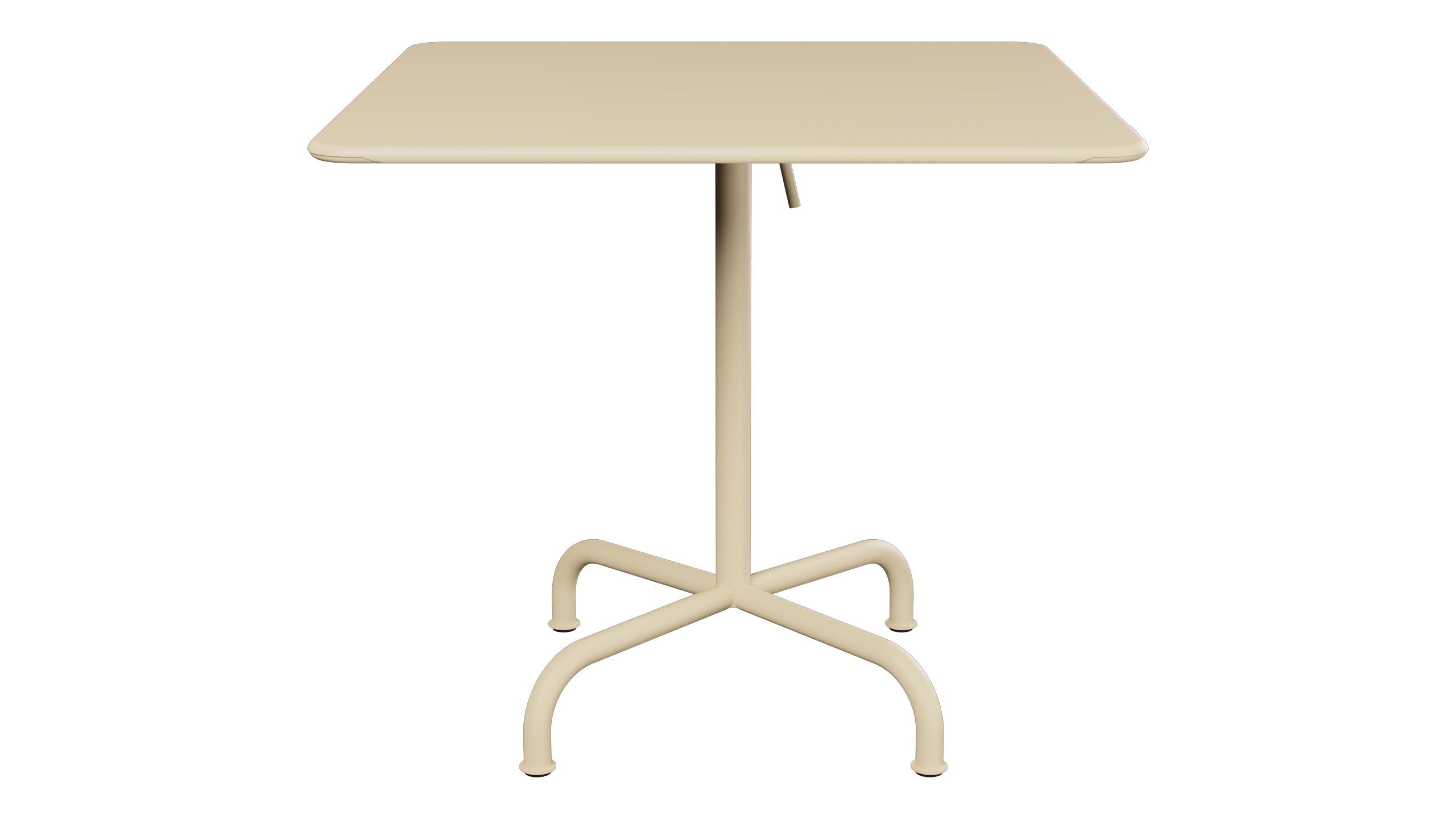 Rigi Metall-Gartentisch 80x80 klappbar in Pastellbraun präsentiert im Onlineshop von KAQTU Design AG. Gartentisch ist von Schaffner