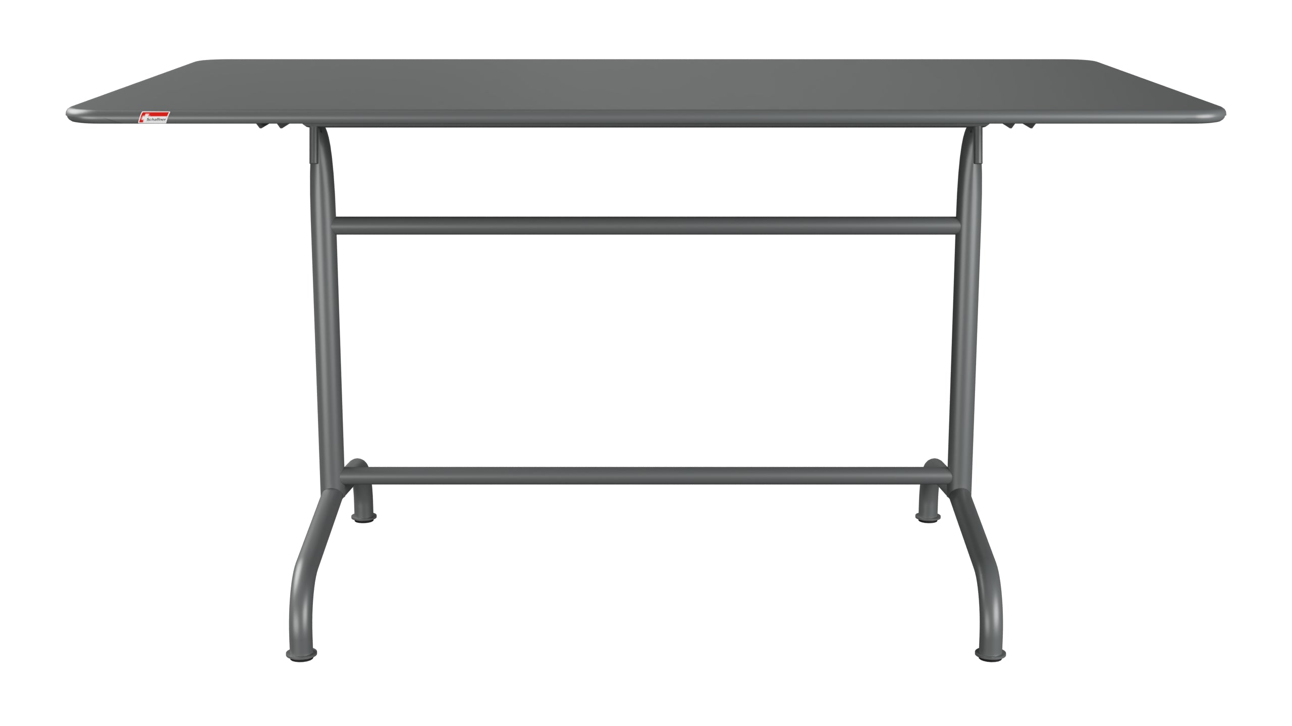 Rigi Metall-Gartentisch 140x80 klappbar in Graphit präsentiert im Onlineshop von KAQTU Design AG. Gartentisch ist von Schaffner