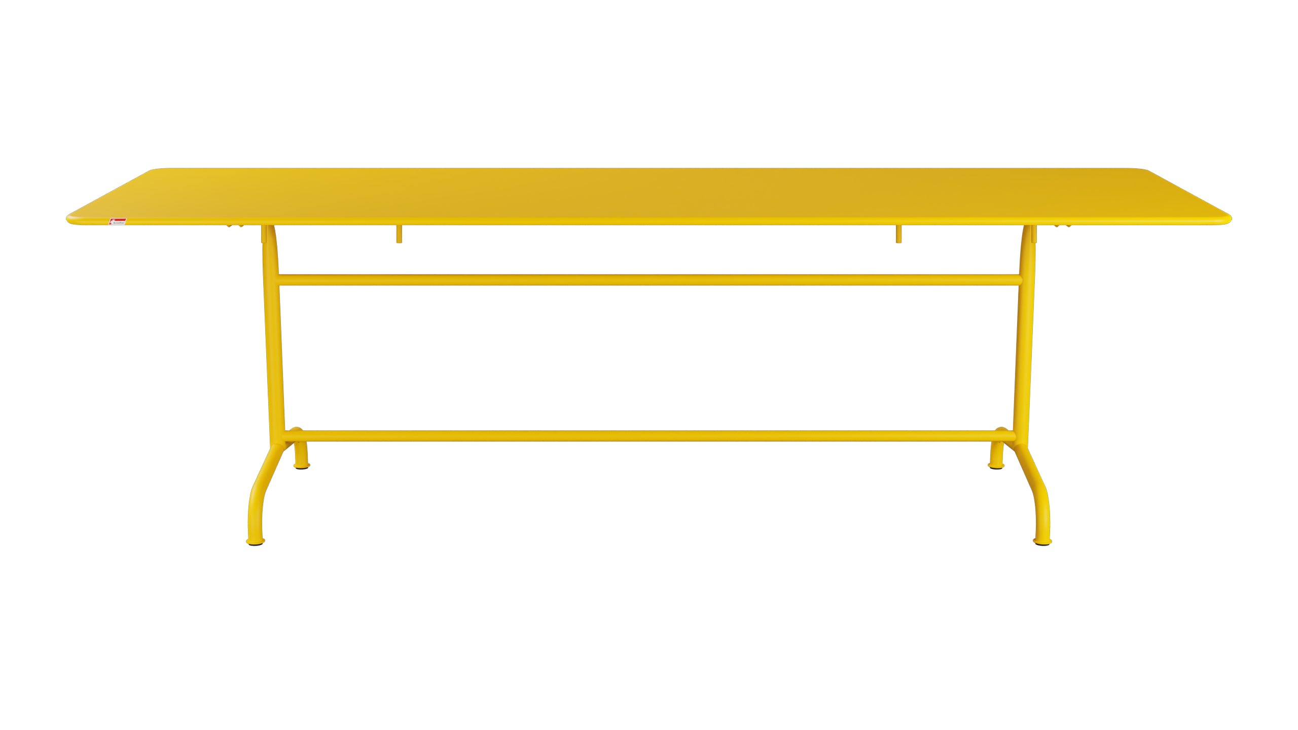 Rigi Metall-Gartentisch 240x80 klappbar in Gelb präsentiert im Onlineshop von KAQTU Design AG. Gartentisch ist von Schaffner