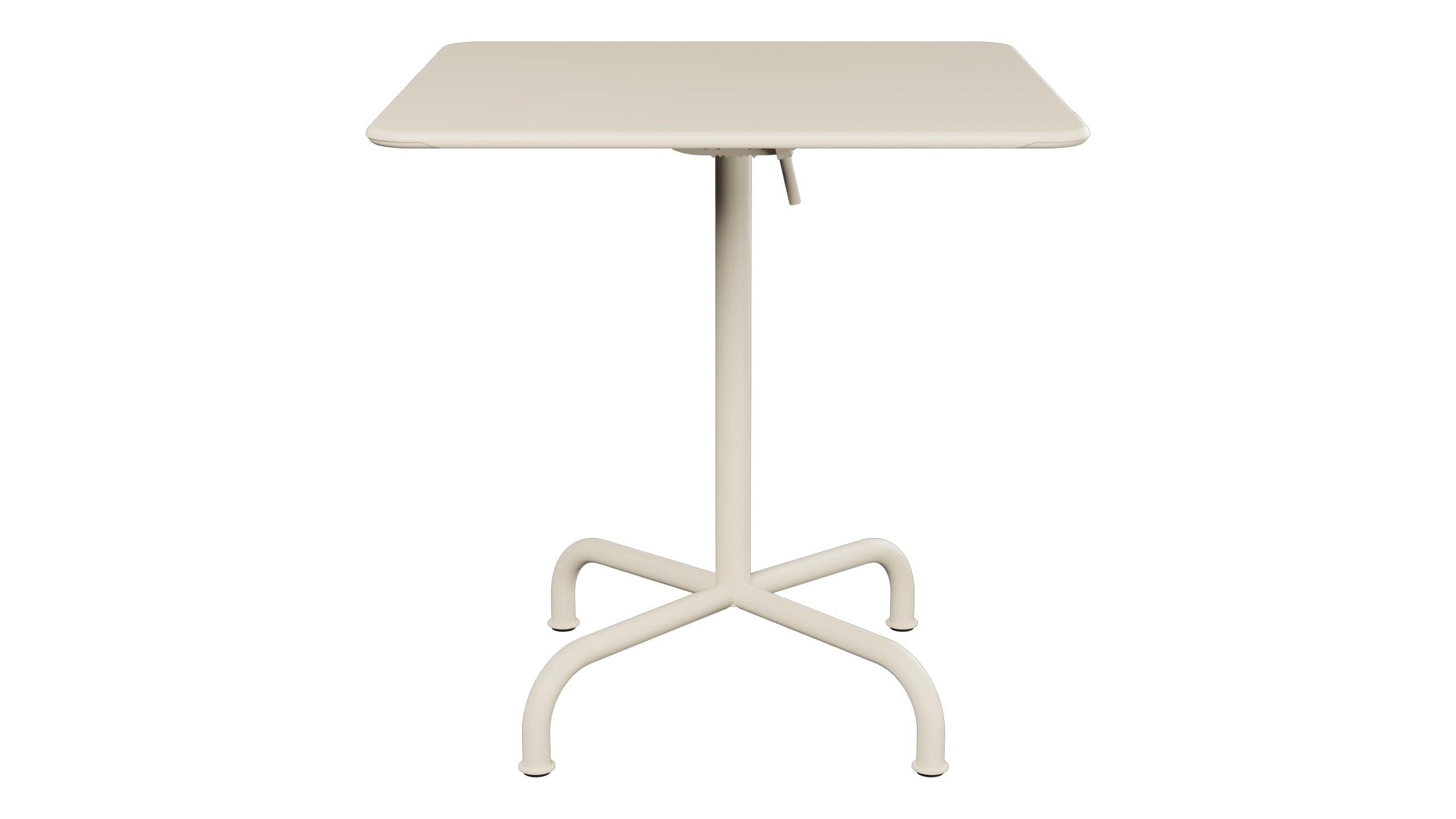 Rigi Metall-Gartentisch 70x70 klappbar in Pastellsand präsentiert im Onlineshop von KAQTU Design AG. Gartentisch ist von Schaffner