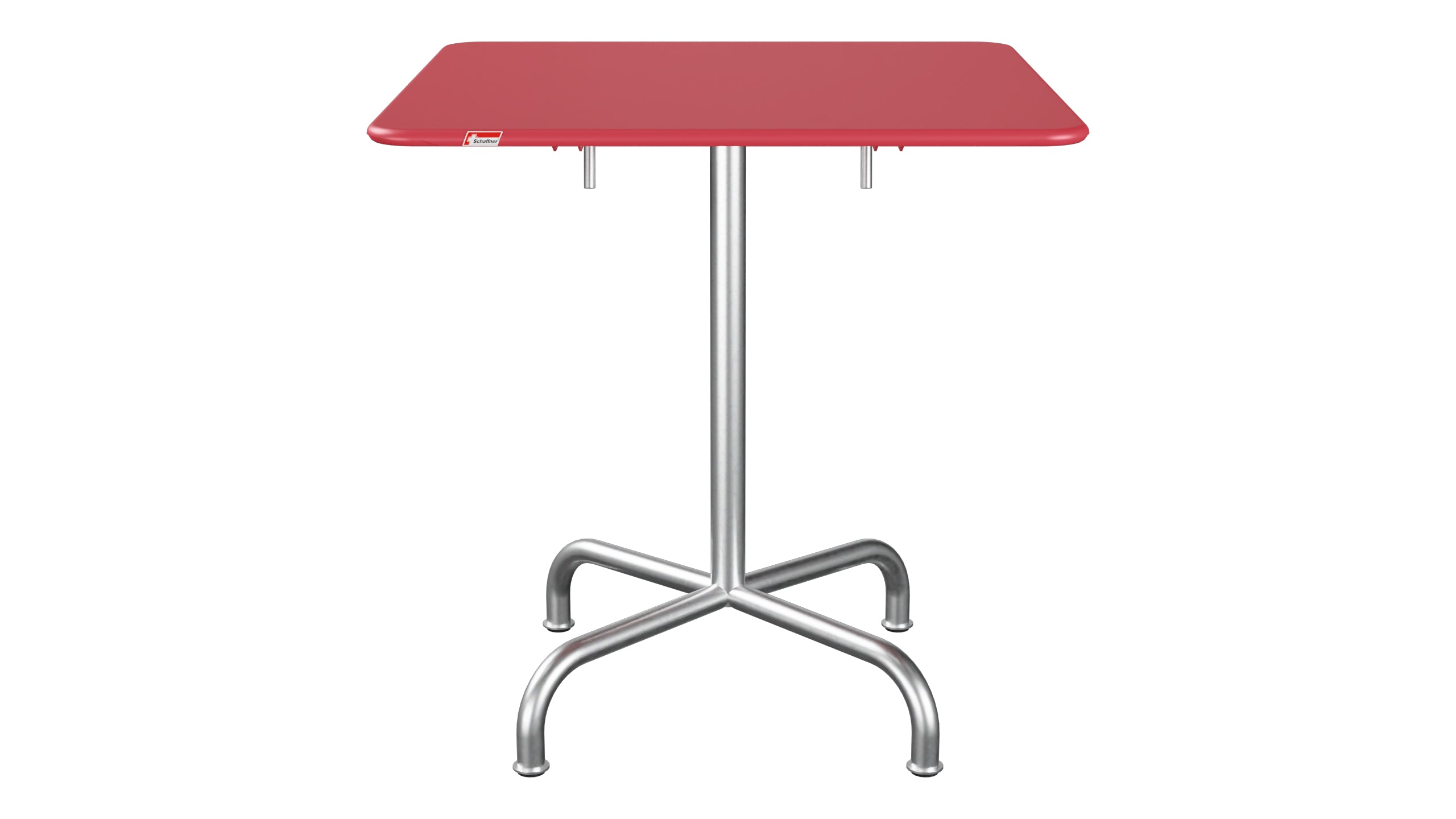 Rigi Metall-Gartentisch 70x70 klappbar in Ahornrot präsentiert im Onlineshop von KAQTU Design AG. Gartentisch ist von Schaffner