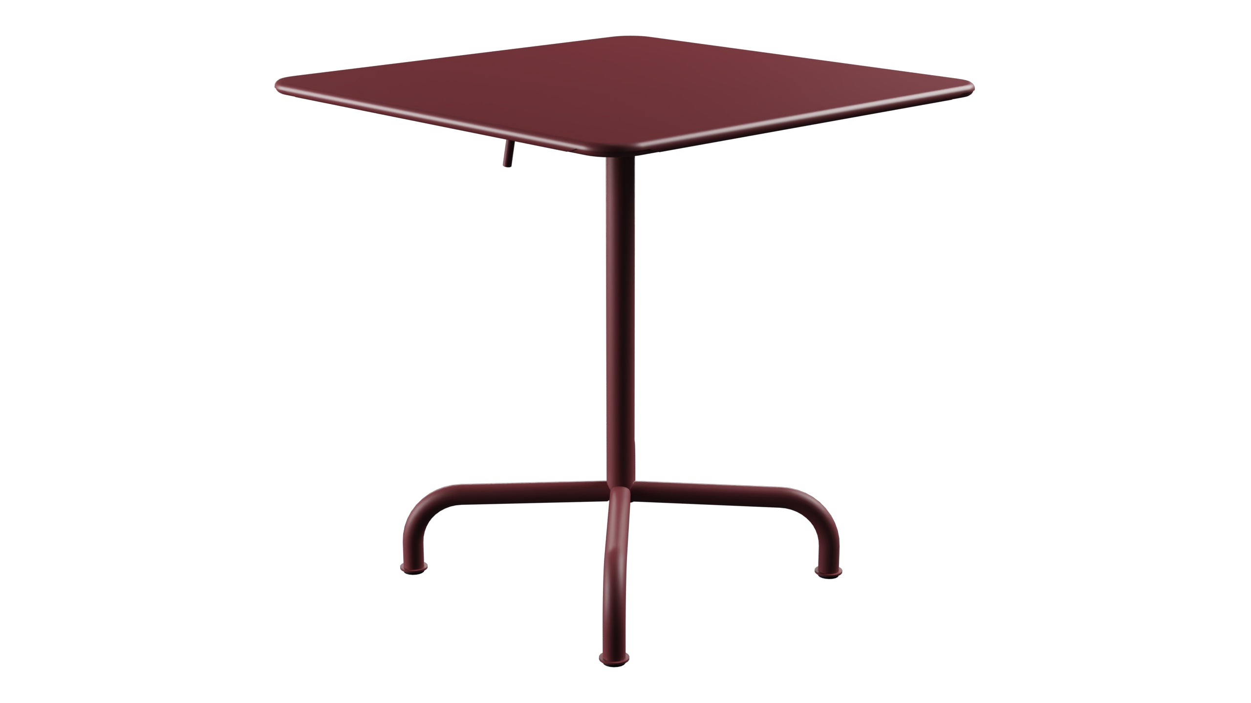Rigi Metall-Gartentisch 70x70 klappbar in Bordeaux präsentiert im Onlineshop von KAQTU Design AG. Gartentisch ist von Schaffner