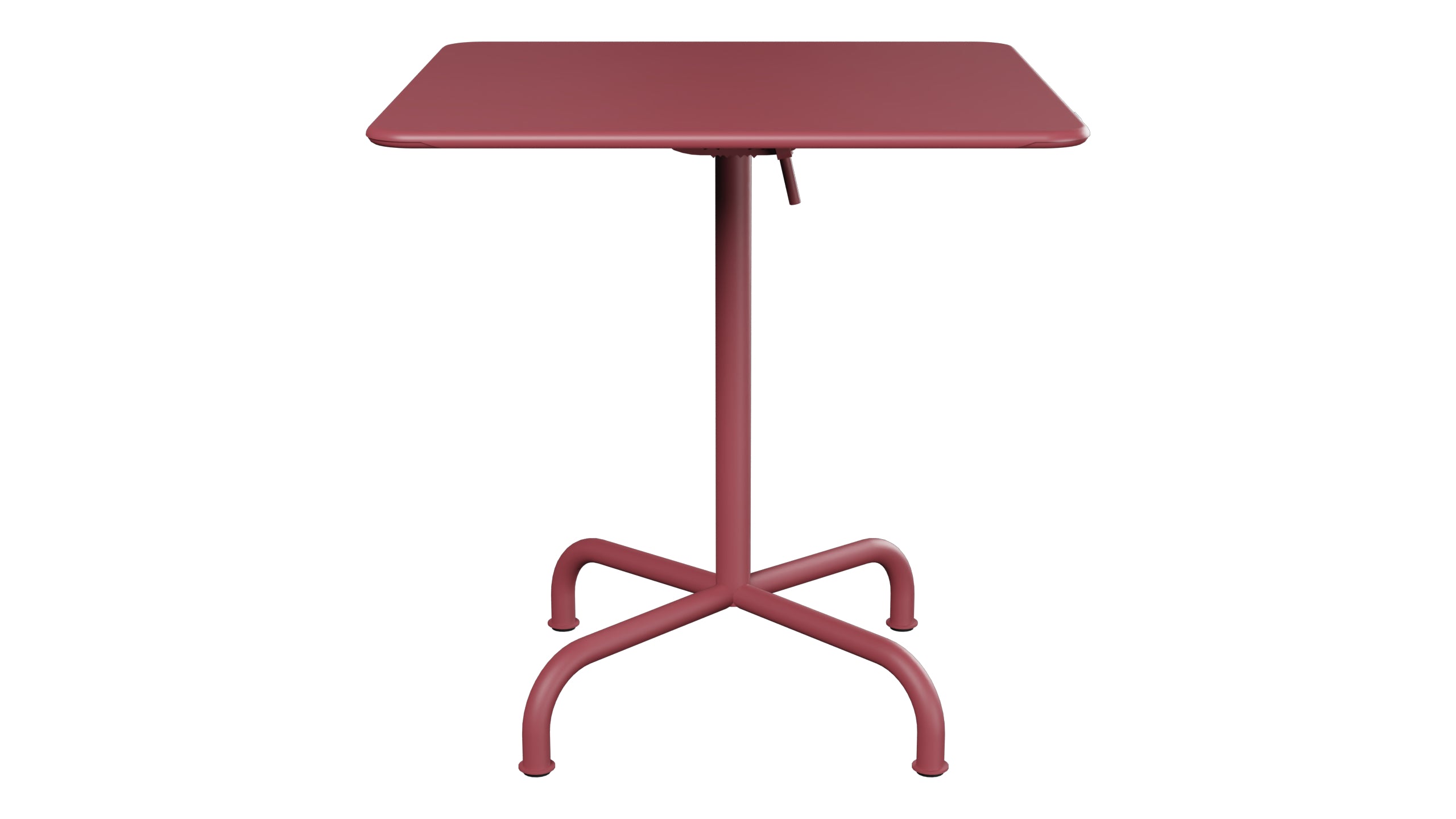 Rigi Metall-Gartentisch 70x70 klappbar in Bordeaux präsentiert im Onlineshop von KAQTU Design AG. Gartentisch ist von Schaffner