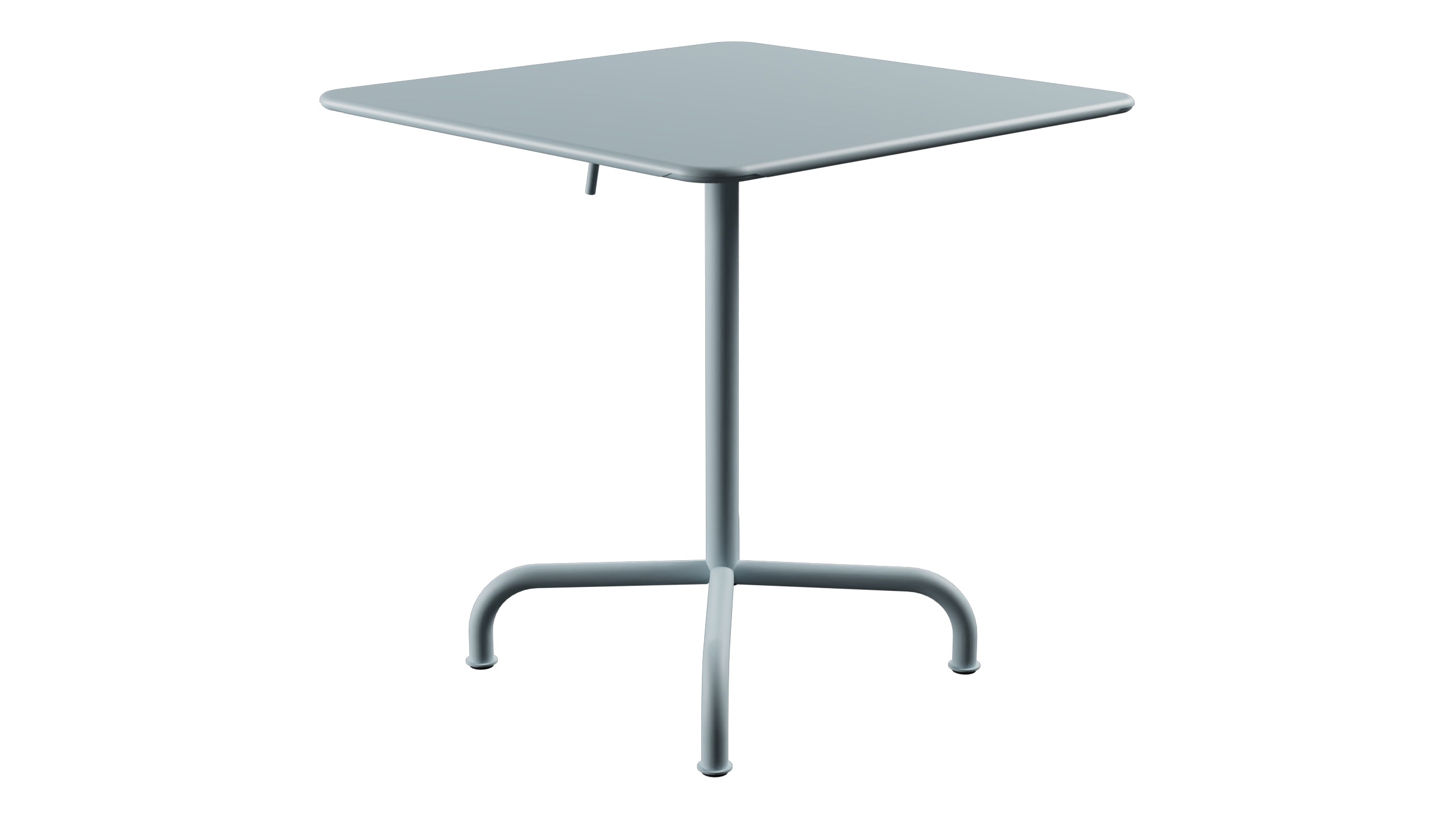Rigi Metall-Gartentisch 70x70 klappbar in Pastellblau präsentiert im Onlineshop von KAQTU Design AG. Gartentisch ist von Schaffner