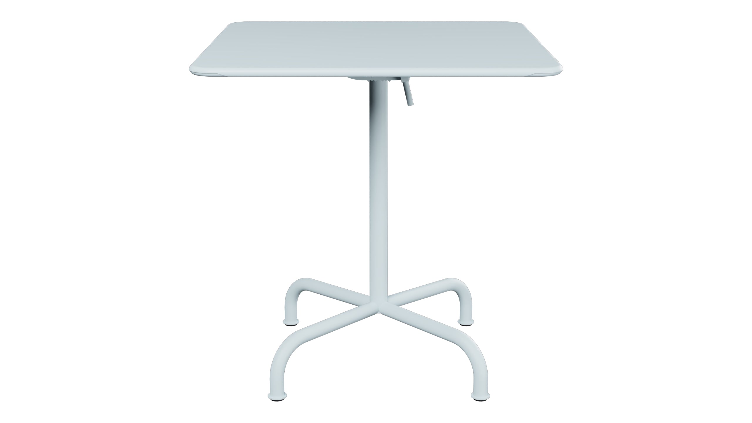 Rigi Metall-Gartentisch 70x70 klappbar in Pastellblau präsentiert im Onlineshop von KAQTU Design AG. Gartentisch ist von Schaffner