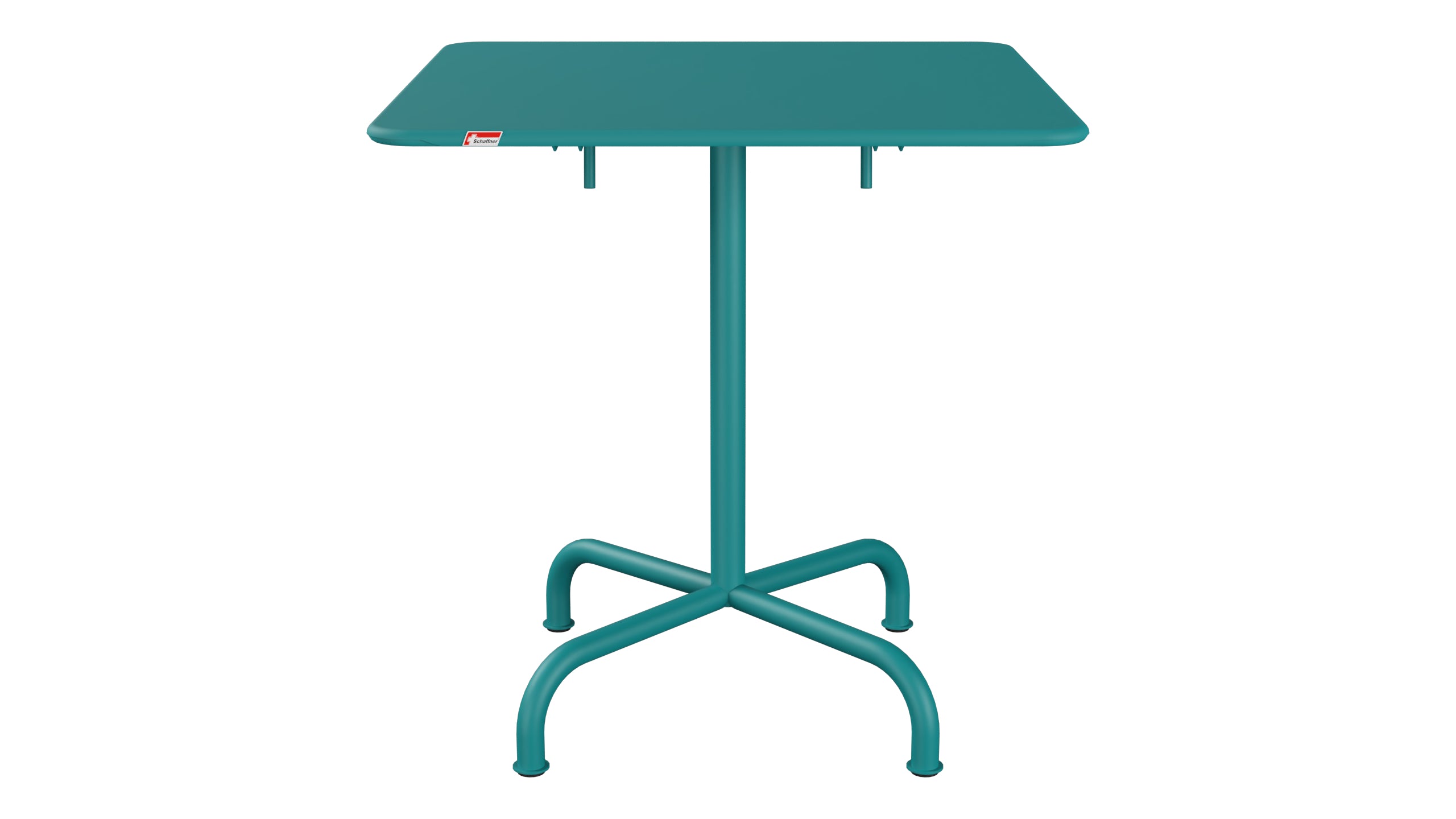 Rigi Metall-Gartentisch 70x70 klappbar in Kaliblau präsentiert im Onlineshop von KAQTU Design AG. Gartentisch ist von Schaffner
